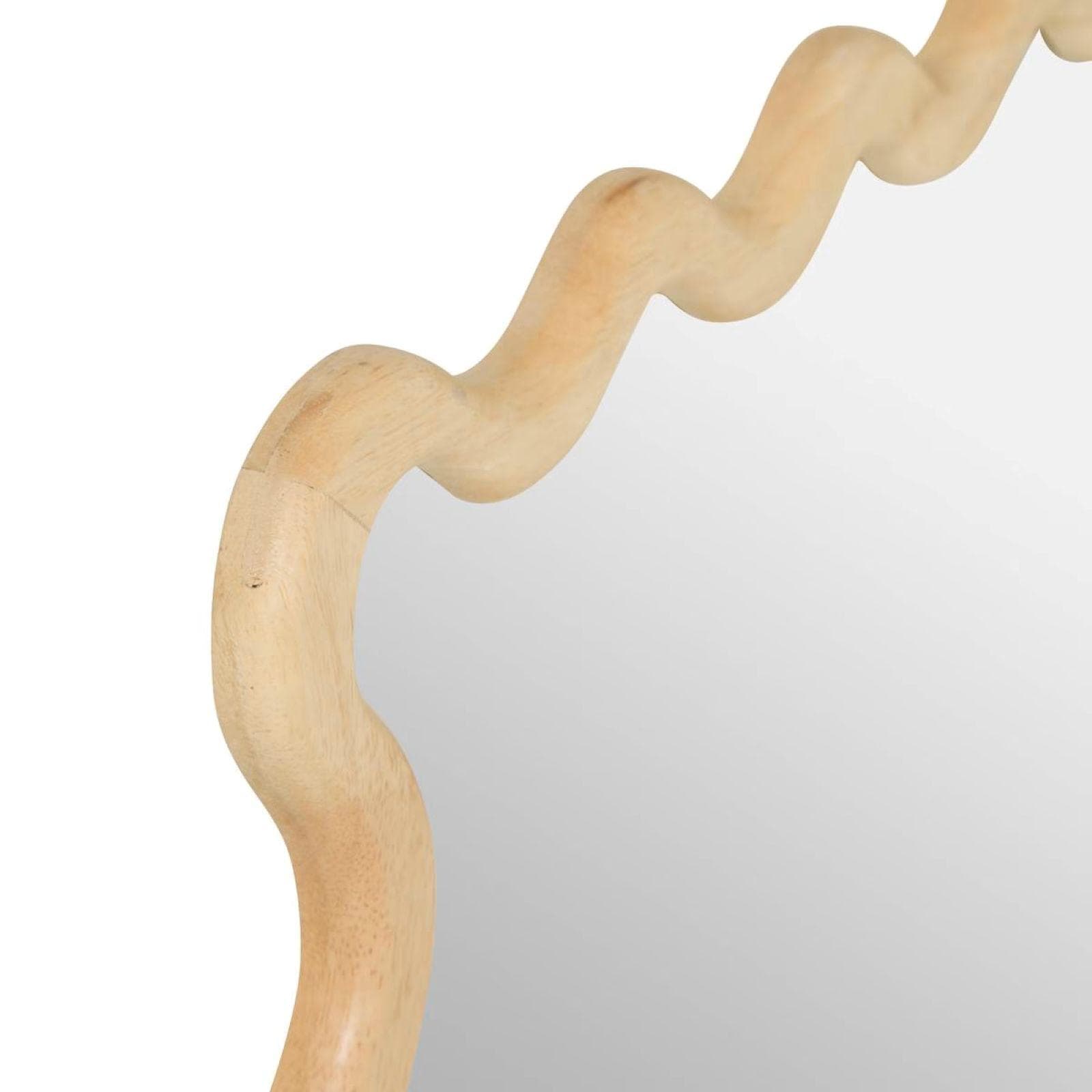 Specchio da interno 48x60h cm reversibile in legno di hevea naturale - Bruky