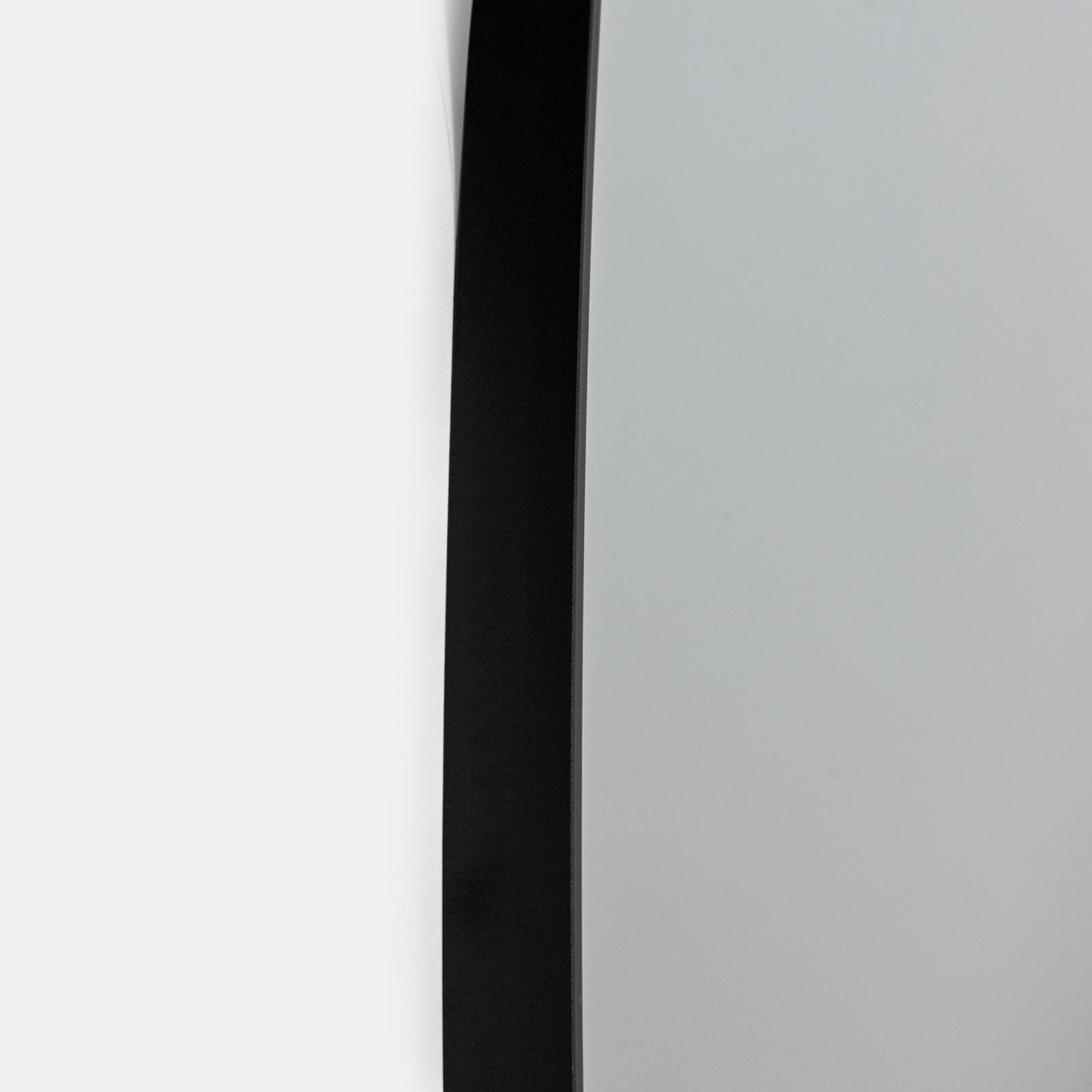 Specchio da interno rotondo 110 cm con cornice nero opaco in alluminio - Talas