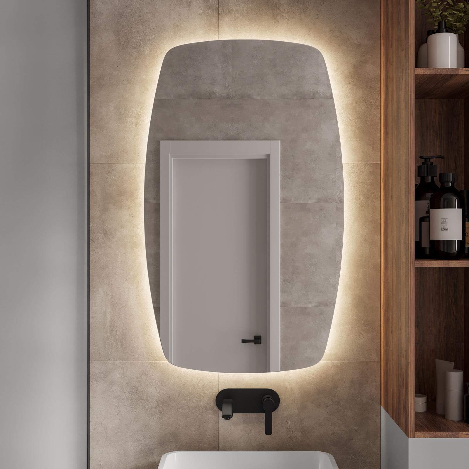 Specchio led 100x60 cm - Barrel
