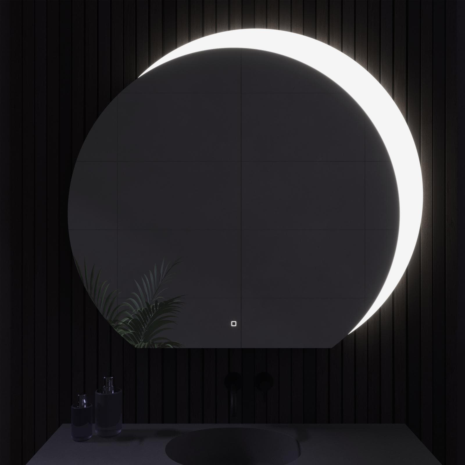 Specchio led 109x98 cm luce fredda con accensione touch - Cloudy