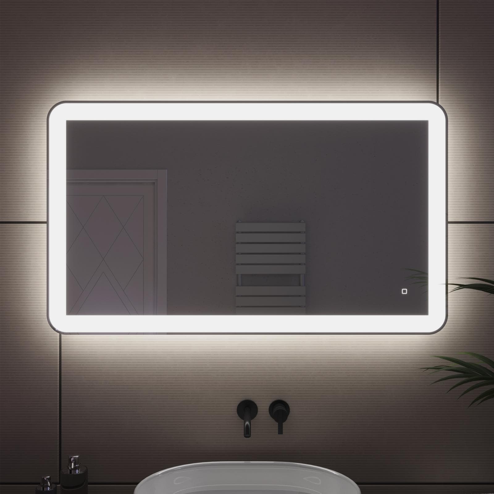 Specchio led 120x70 cm a luce fredda con accensione touch - Select