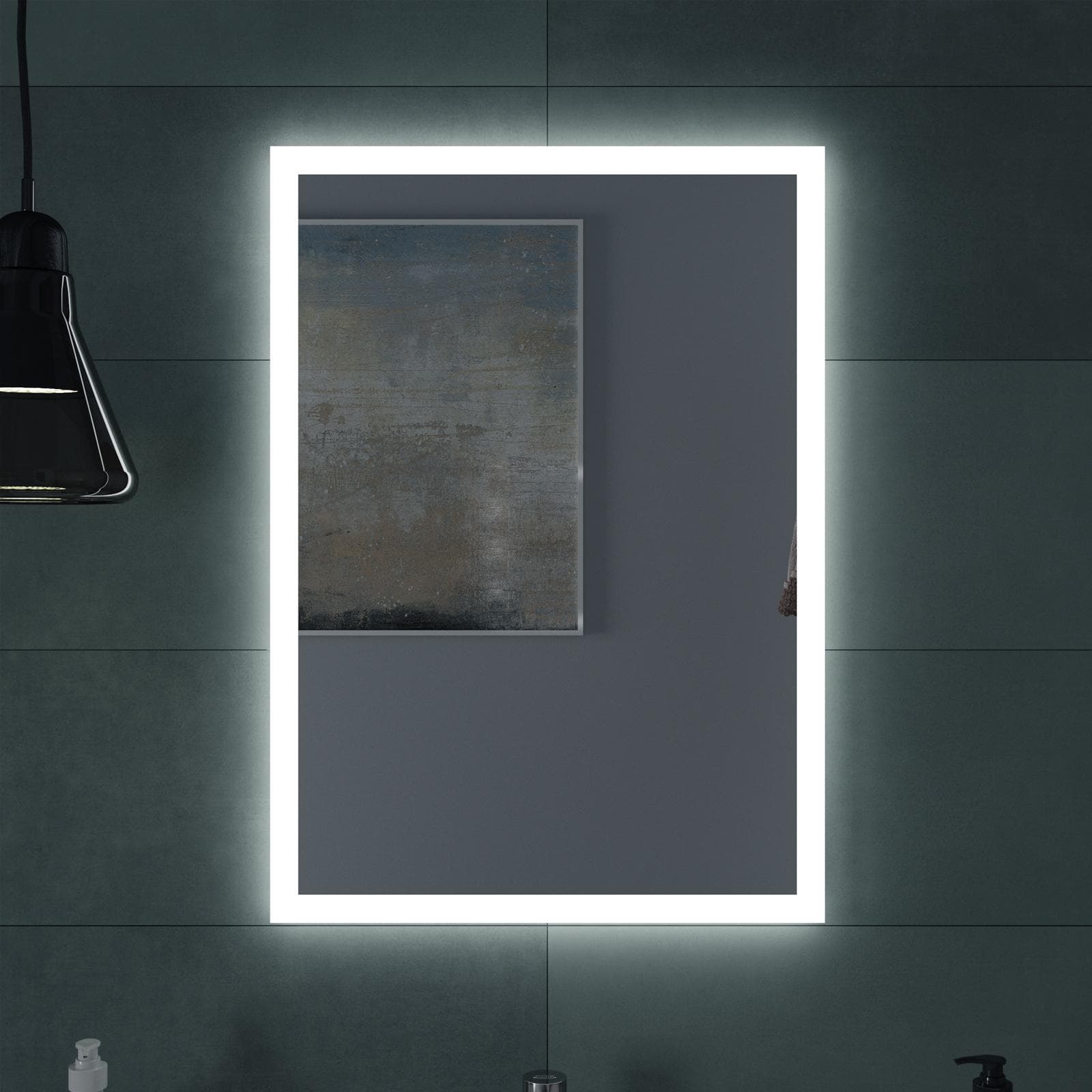 Specchio led 50 x 70 cm reversibile - Afra