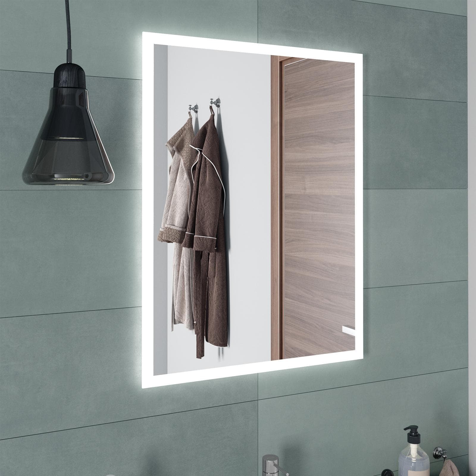 Specchio led 60 x 80 cm reversibile - Afra