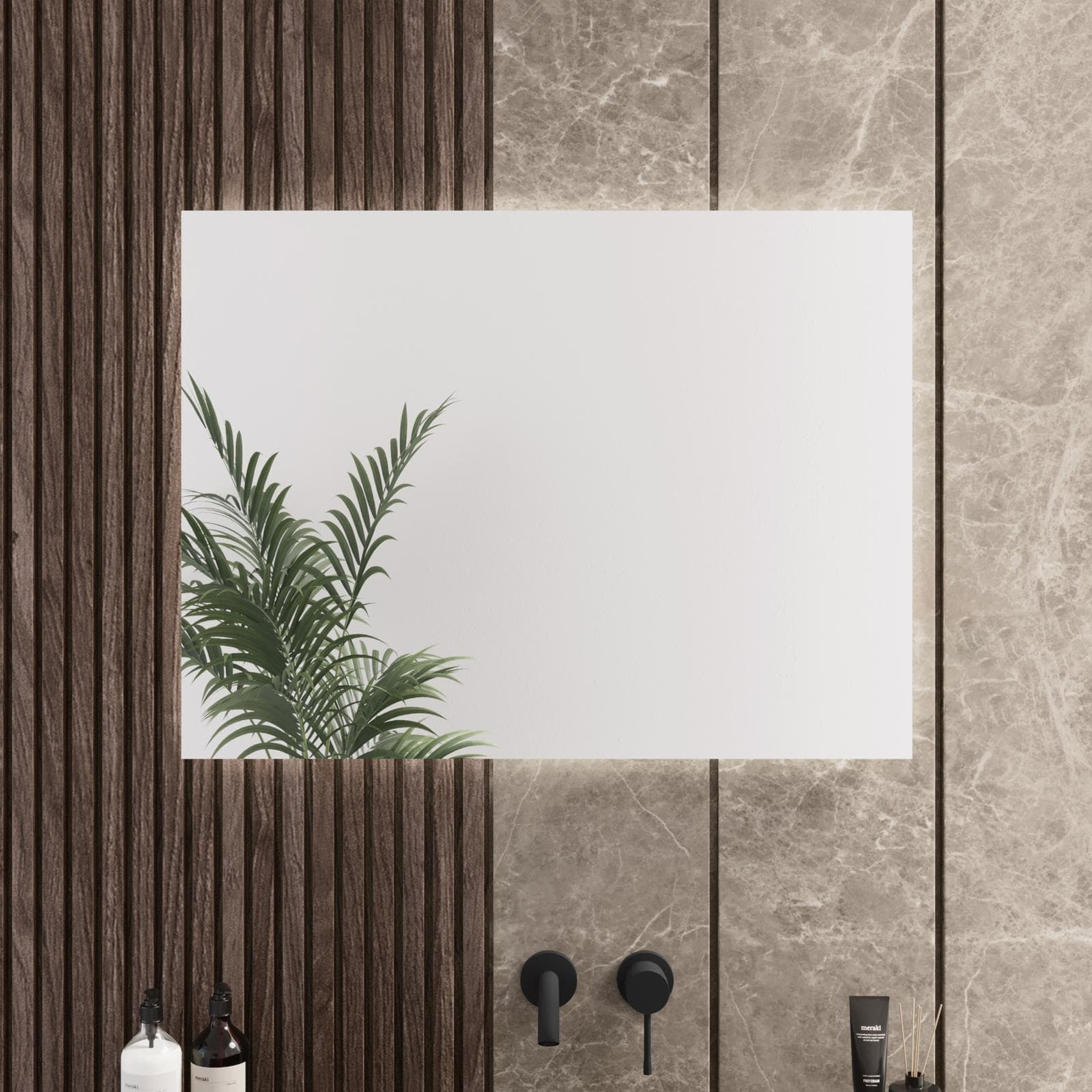 Specchio led 60x80 cm reversibile - Cosmeta