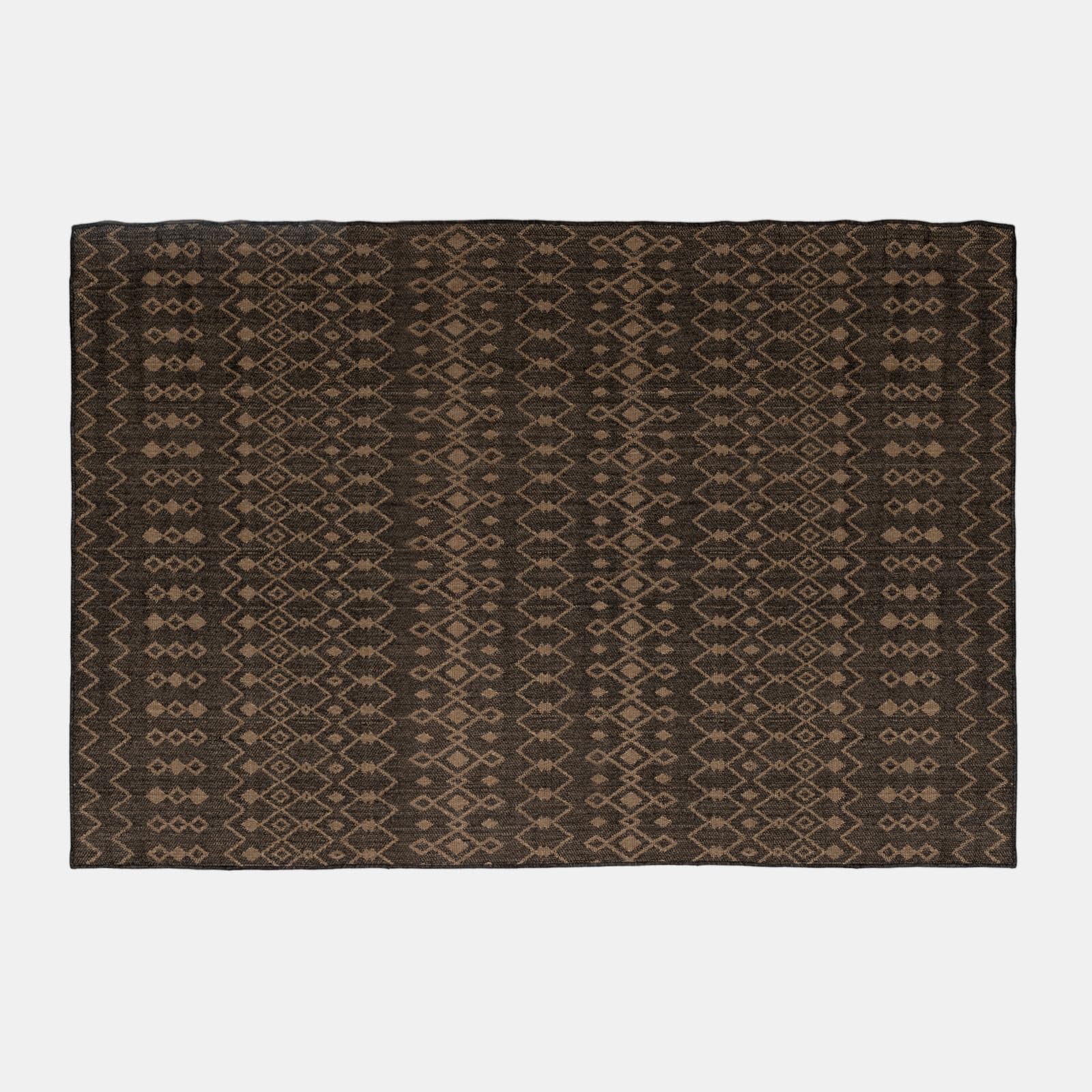 Tappeto da esterno 300x200 cm con fantasia antracite e beige