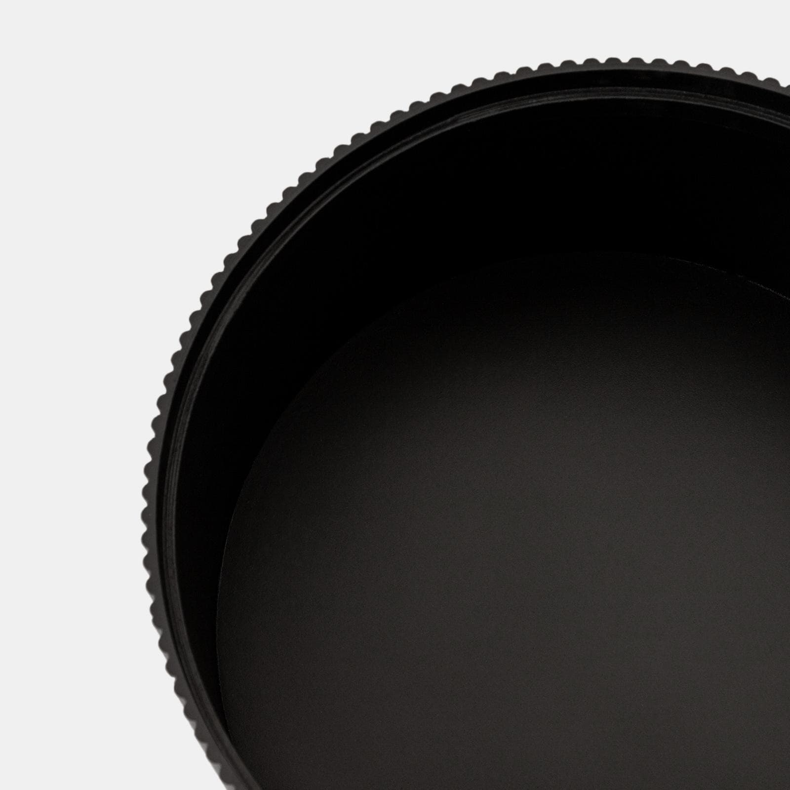 Tavolino contenitore 38 cm in legno cannettato nero con top effetto frassino - Birmingham