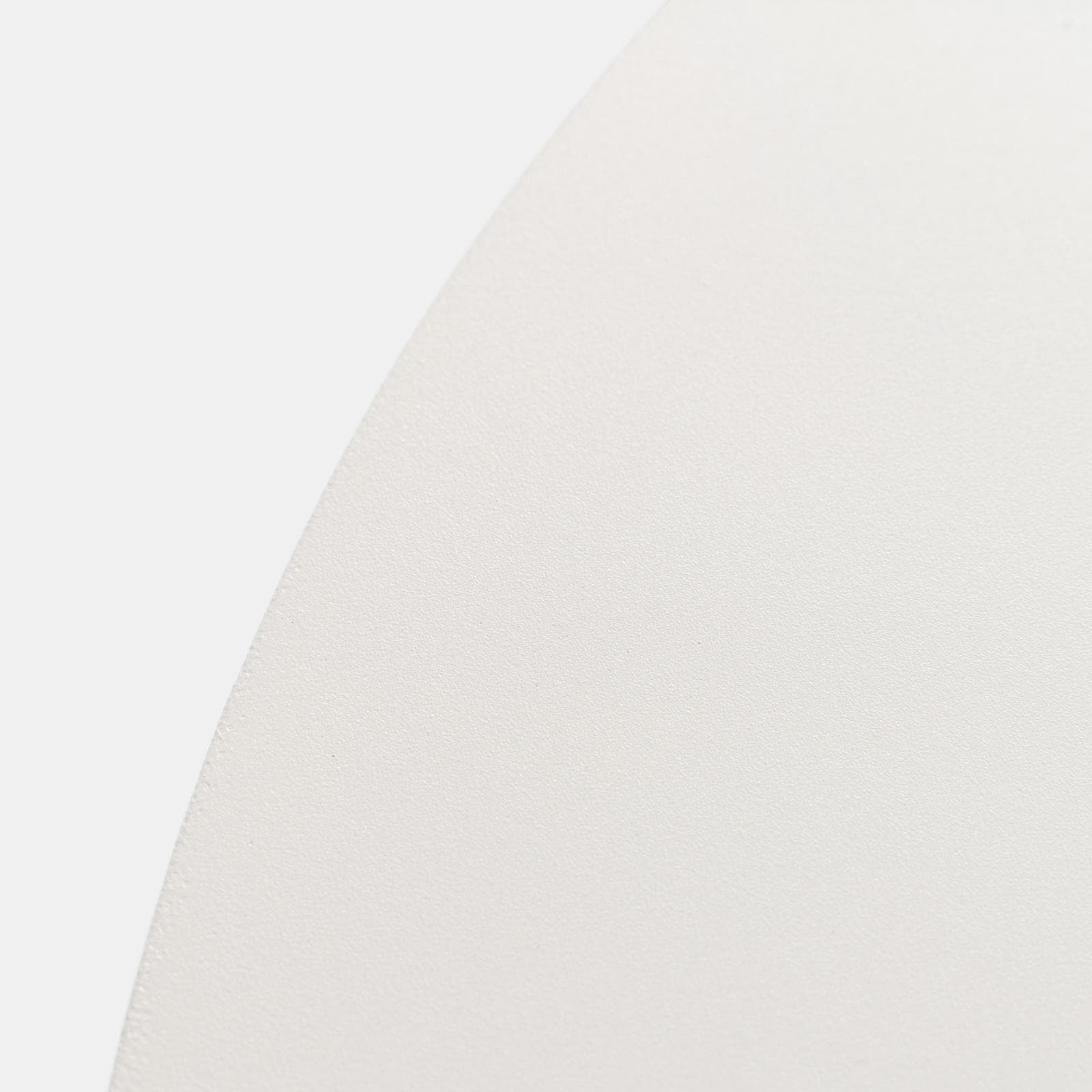 Tavolino da esterno rotondo 50 cm in alluminio bianco opaco - Dagre