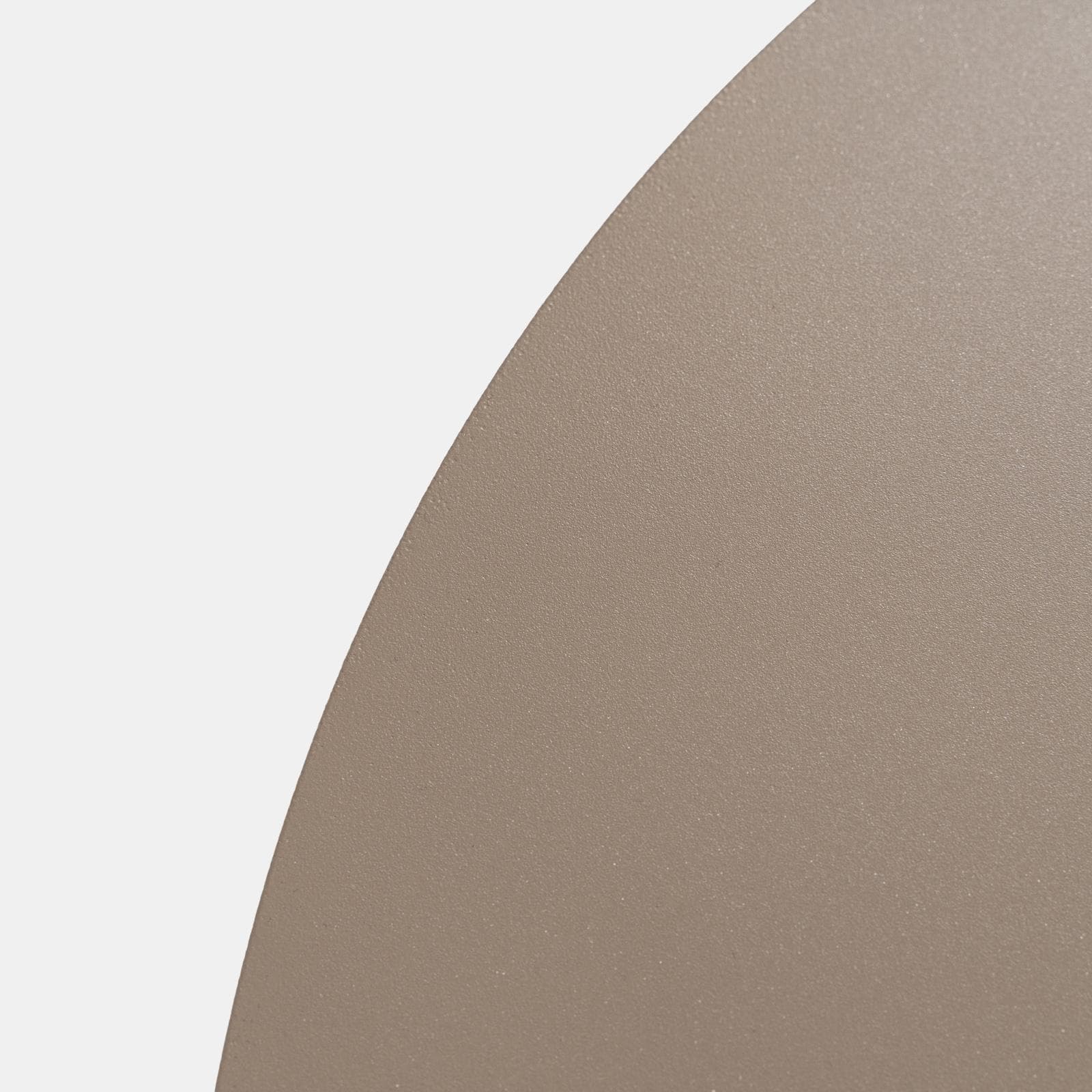 Tavolino da esterno rotondo 50 cm in alluminio tortora opaco - Dagre