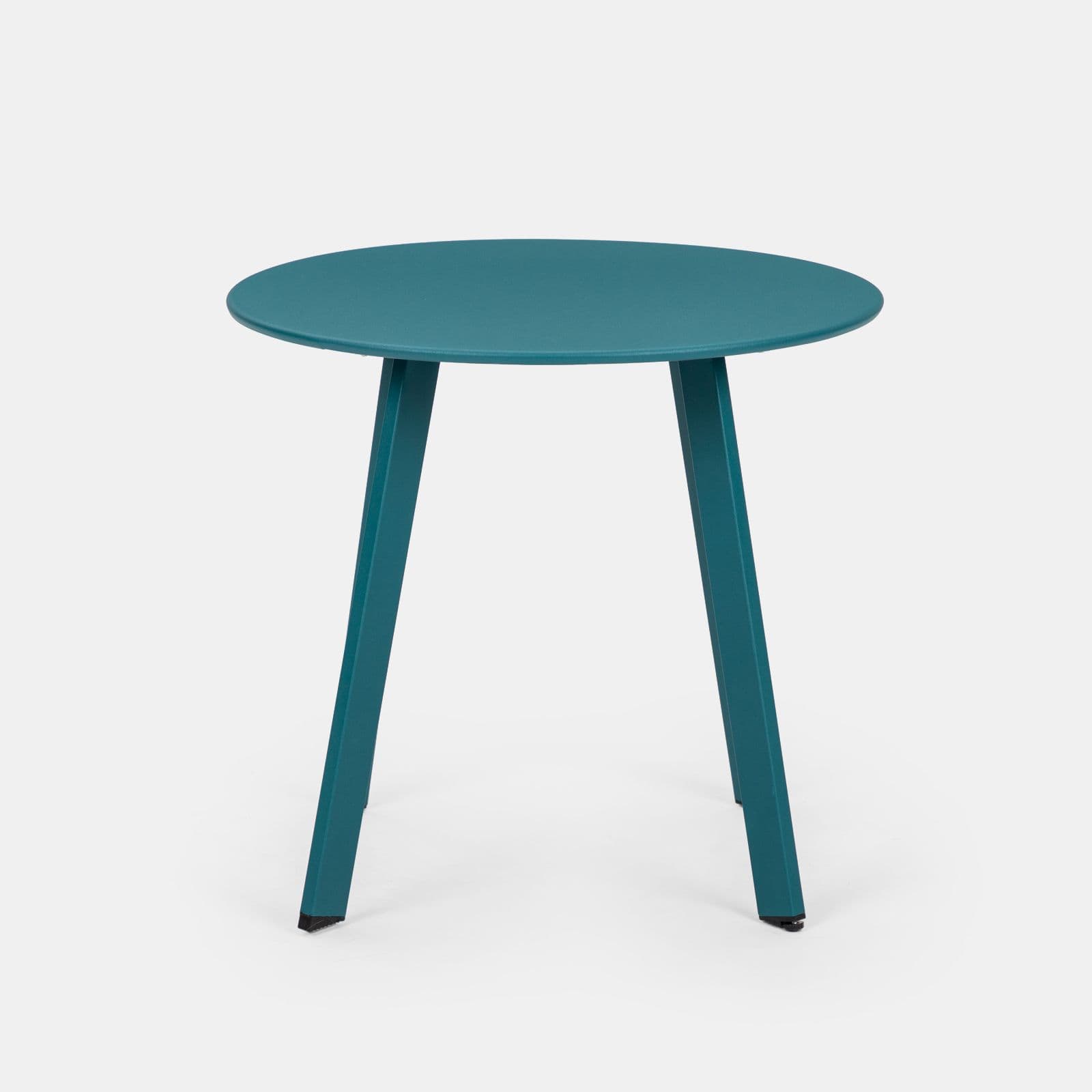 Tavolino da giardino 50x45h cm in acciaio blu petrolio - Goblin