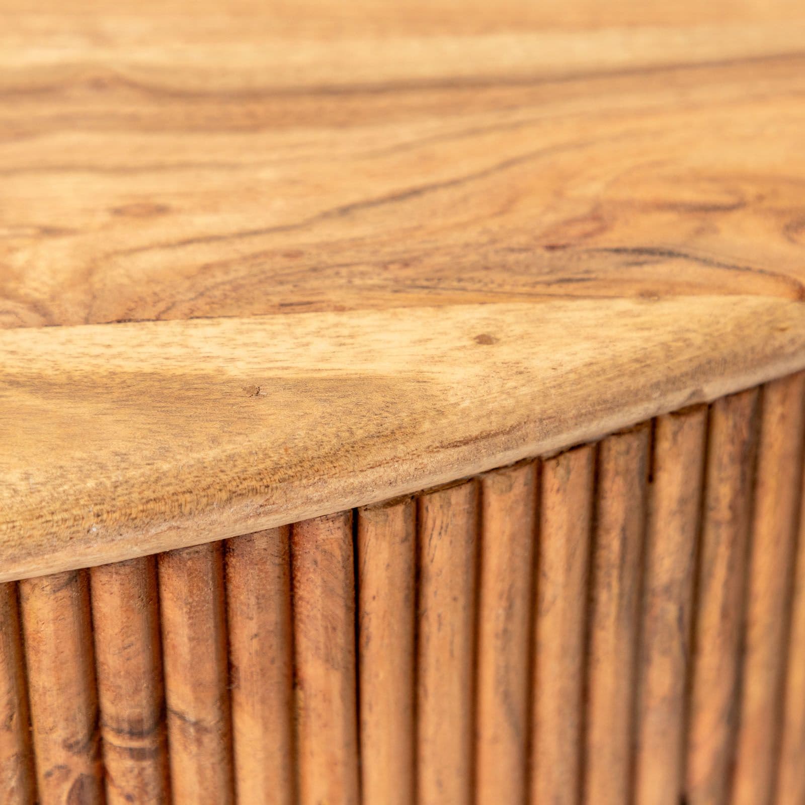 Tavolino rotondo 85 cm in legno di acacia - Freia Acacia