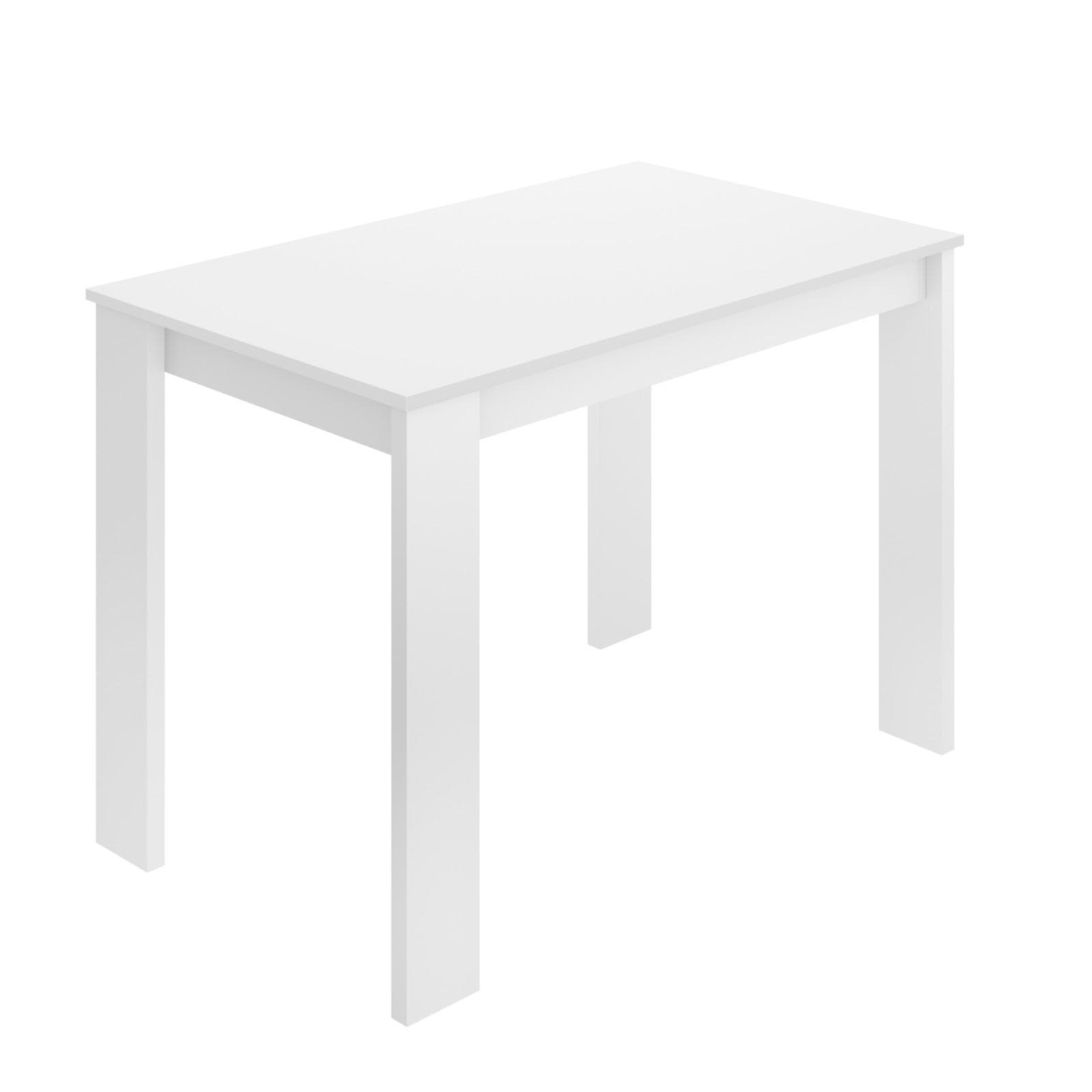 Tavolo 110x67 cm in legno bianco - Mixal