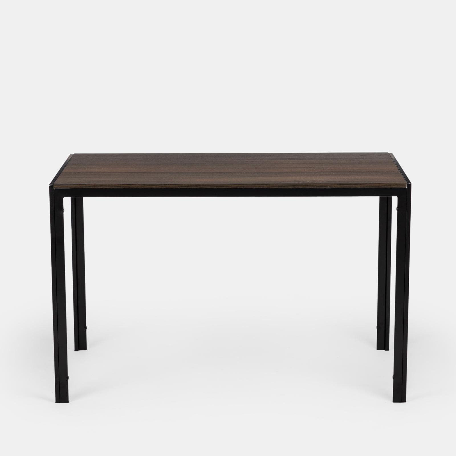 Tavolo da pranzo 120x70 cm con top rovere scuro e gambe in metallo - Veredo