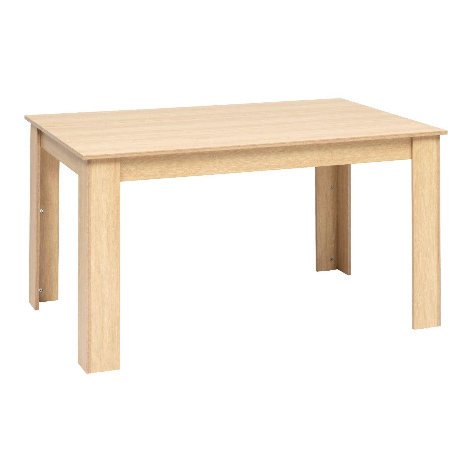 Tavolo 140x90 cm in legno effetto rovere naturale - Nathur