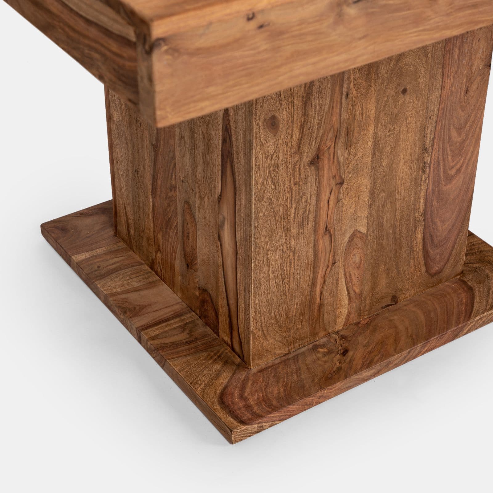 Tavolo 200x100 cm in legno sheesham gambe 40x40 - Freia Sheesham