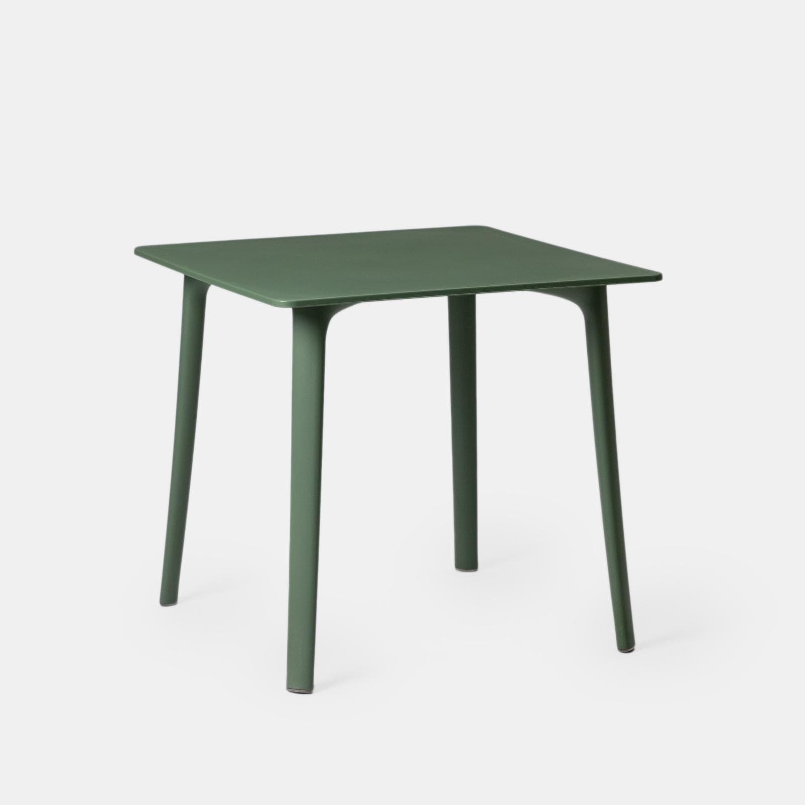 Tavolo 80x80 cm in polirpopilene verde salvia - Qalis