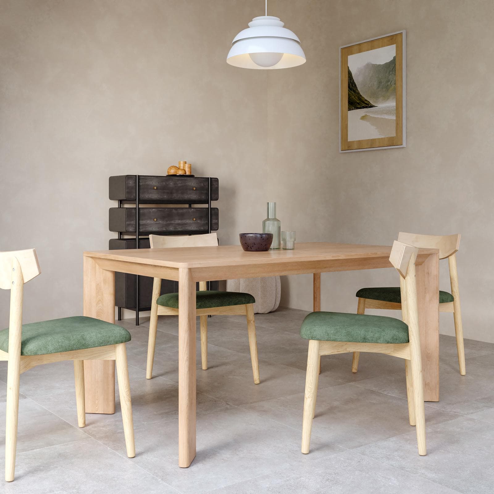 Tavolo allungabile 150-195x90 cm effetto rovere - Mifred
