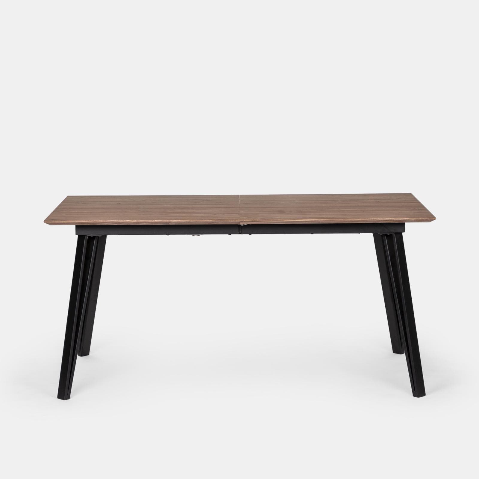 Tavolo allungabile 160-200x90 cm in effetto rovere quercia e gambe in metallo nero - Manty