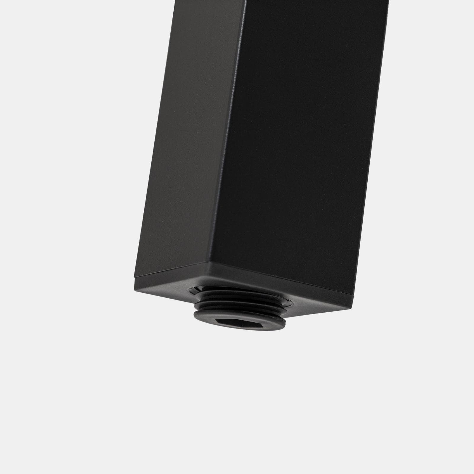 Tavolo da esterno allungabile 105/210x75 cm in alluminio antracite con top a doghe - Carioca