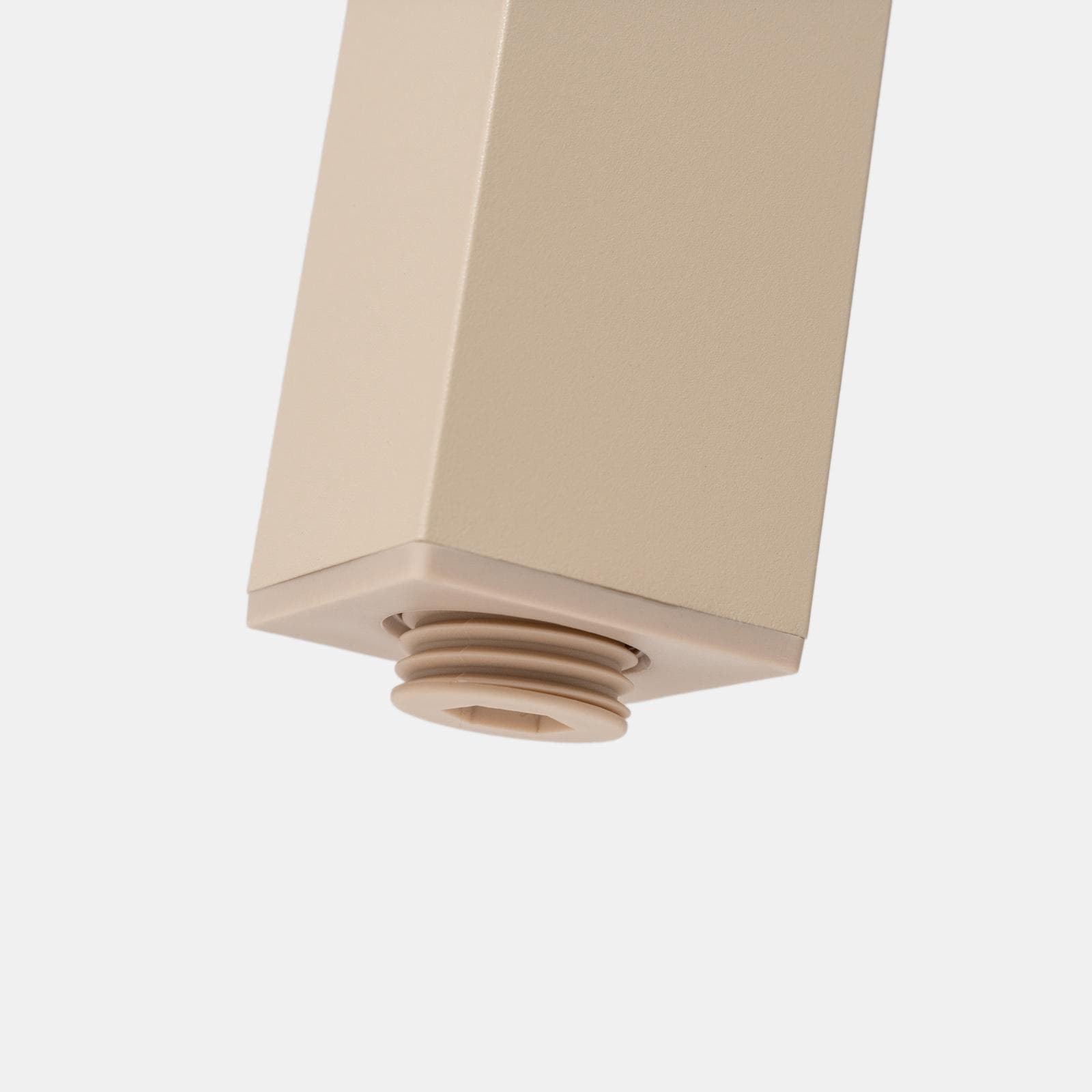 Tavolo da esterno allungabile 105/210x75 cm in alluminio vaniglia con top a doghe - Carioca
