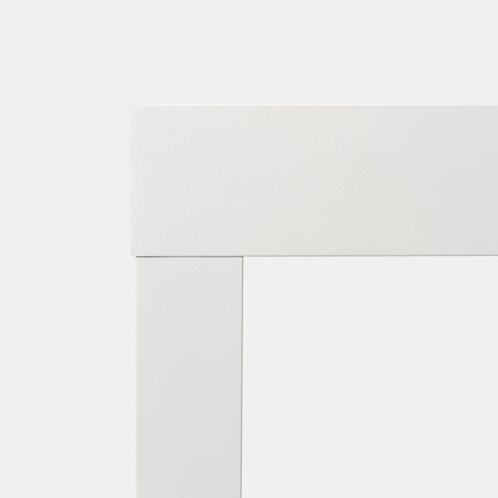 Tavolo da esterno allungabile 135/270x90 cm in alluminio bianco con top in vetro - Carioca
