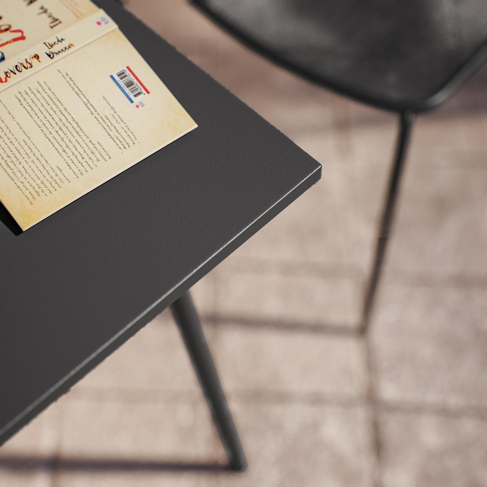 Tavolo da esterno 60x60 cm in acciaio nero - Faber