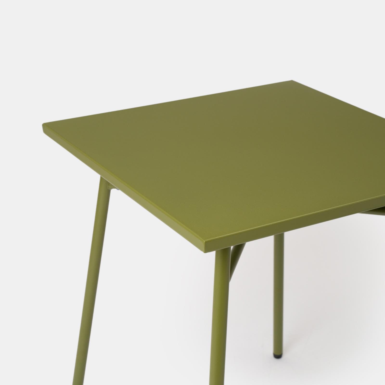 Tavolo da esterno 60x60 cm in acciaio verde oliva - Faber