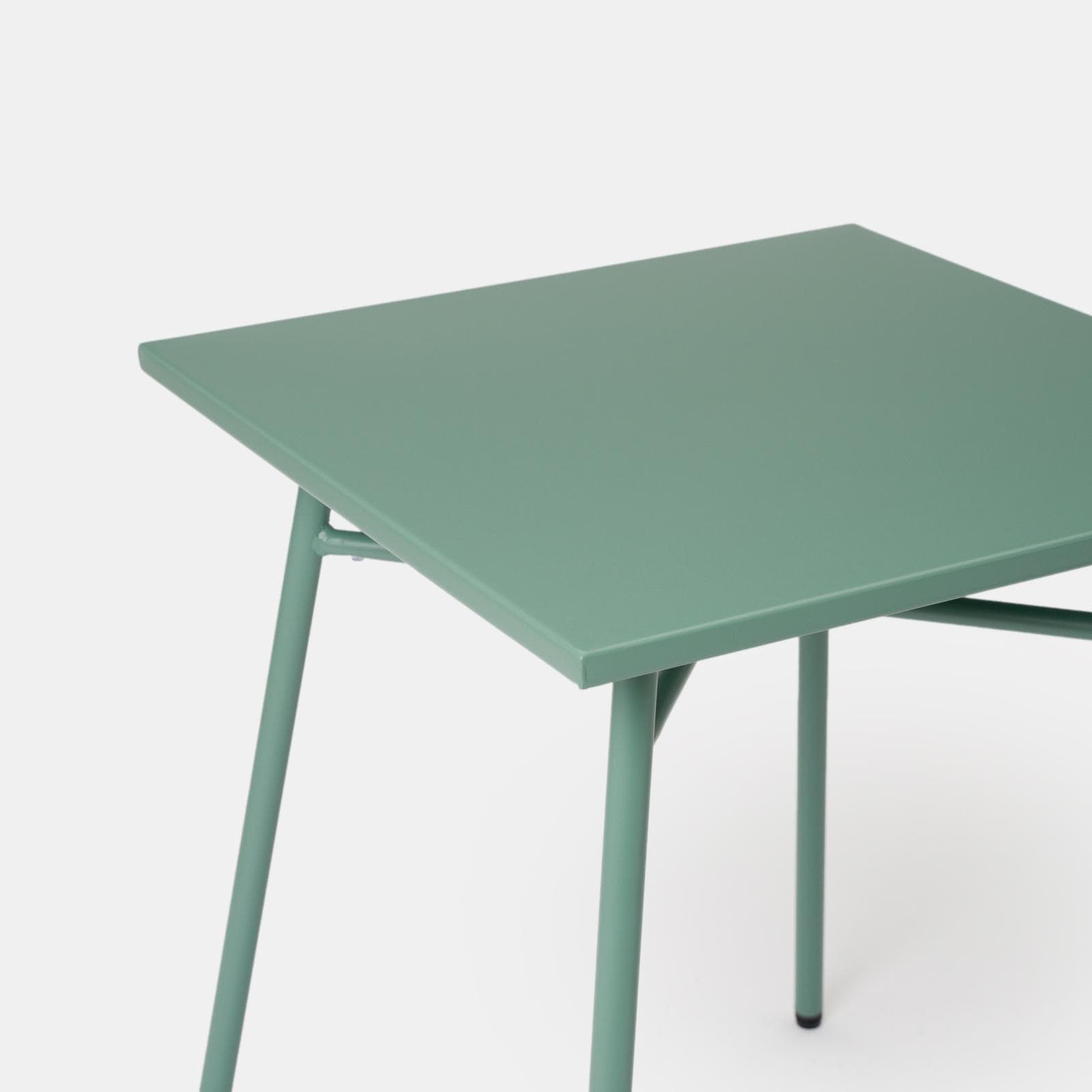 Tavolo da esterno 60x60 cm in acciaio verde marino - Faber