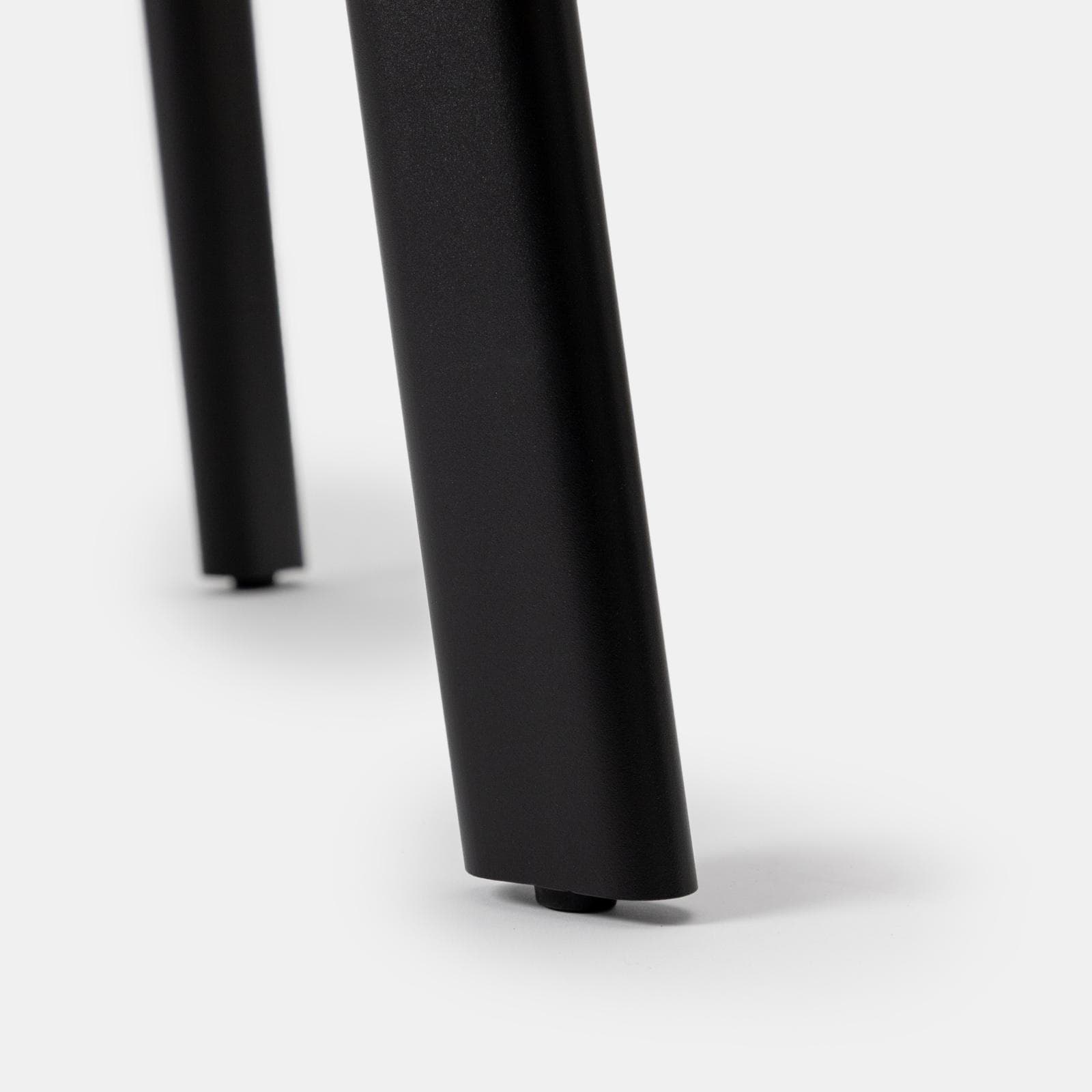 Tavolo da pranzo 120x70 cm con top in pietra sinterizzata e gambe nere - Rocky