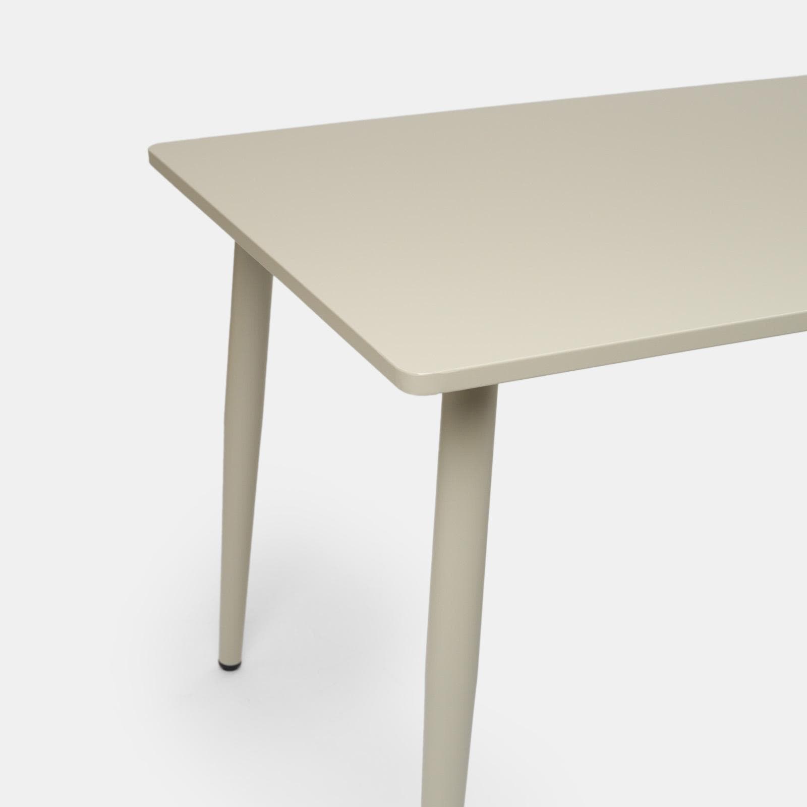 Tavolo 150x80 cm in acciaio beige - Levanto