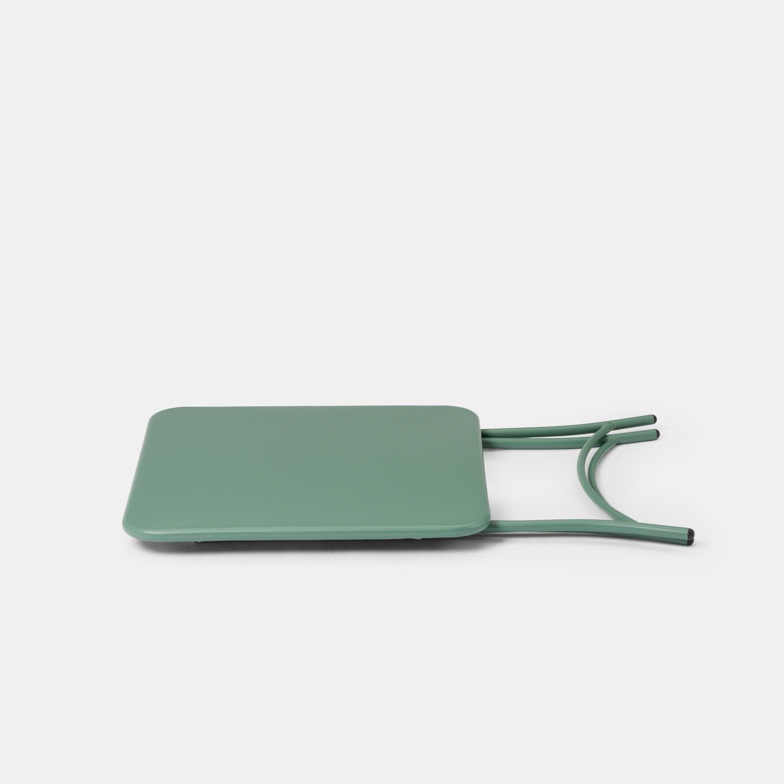 Tavolo da esterno pieghevole 60x60 cm in acciaio verde marino - Faber