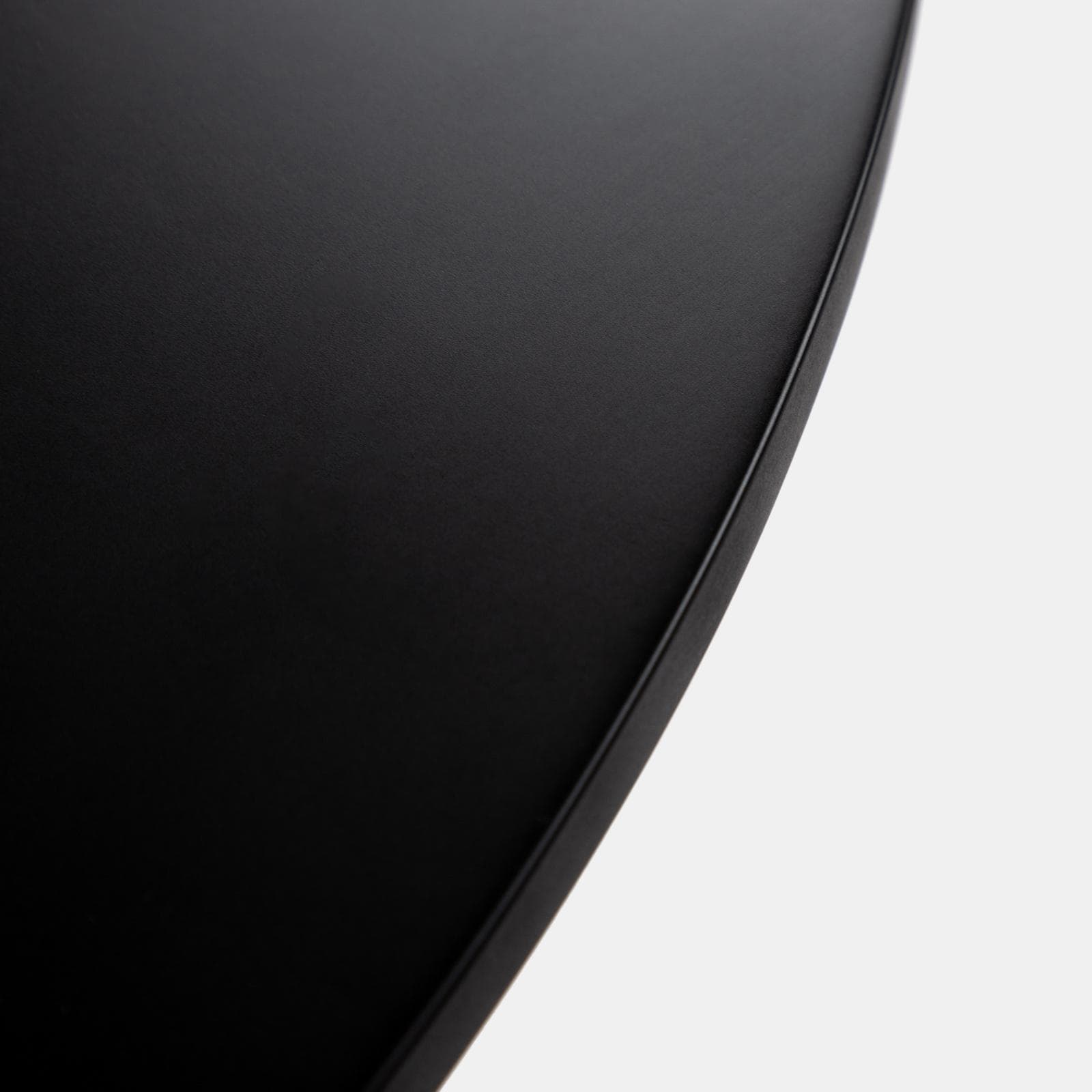 Tavolo tondo 100 cm in legno nero opaco - Tulipano