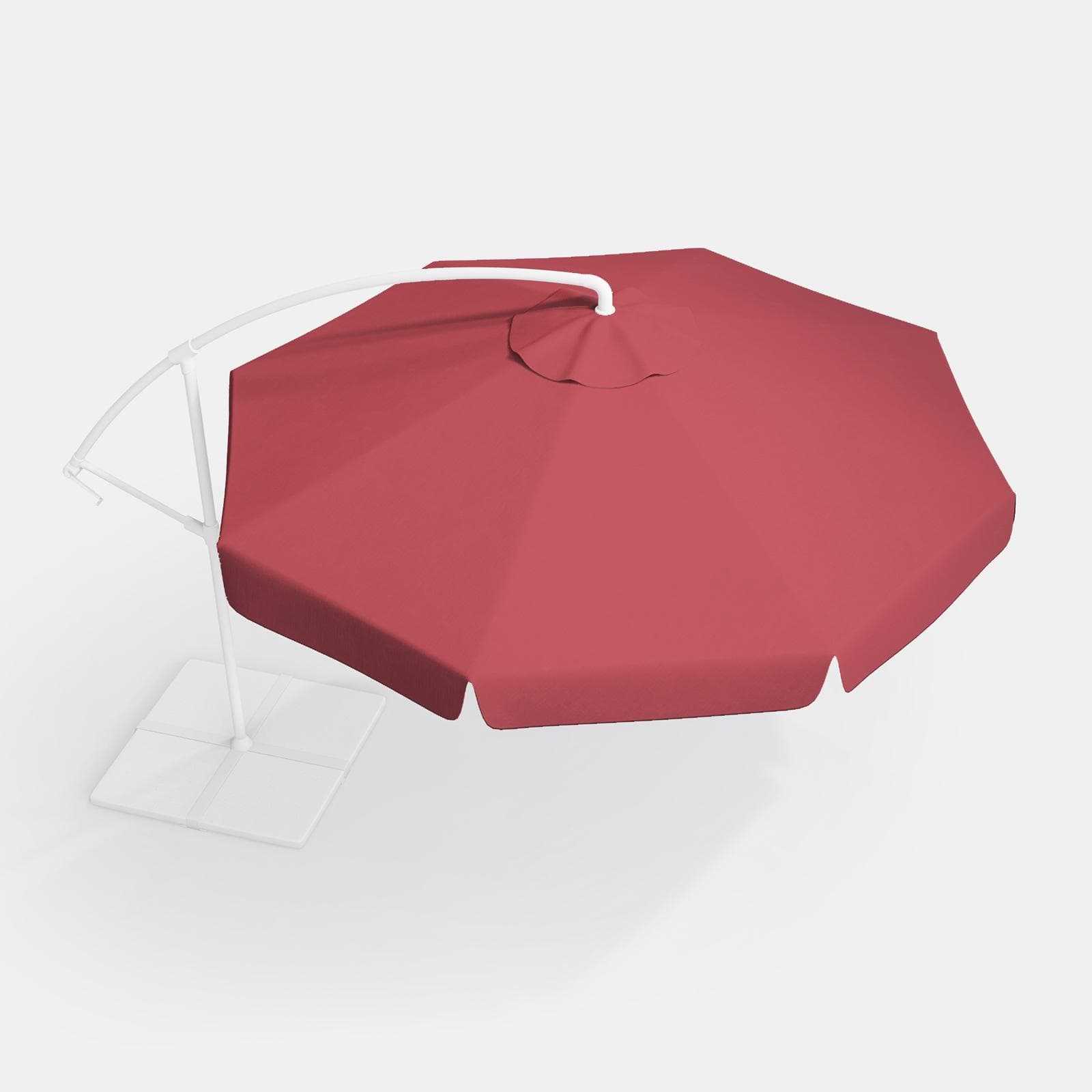 Telo di ricambio magenta con flap per ombrellone Miguel rotondo 3 m