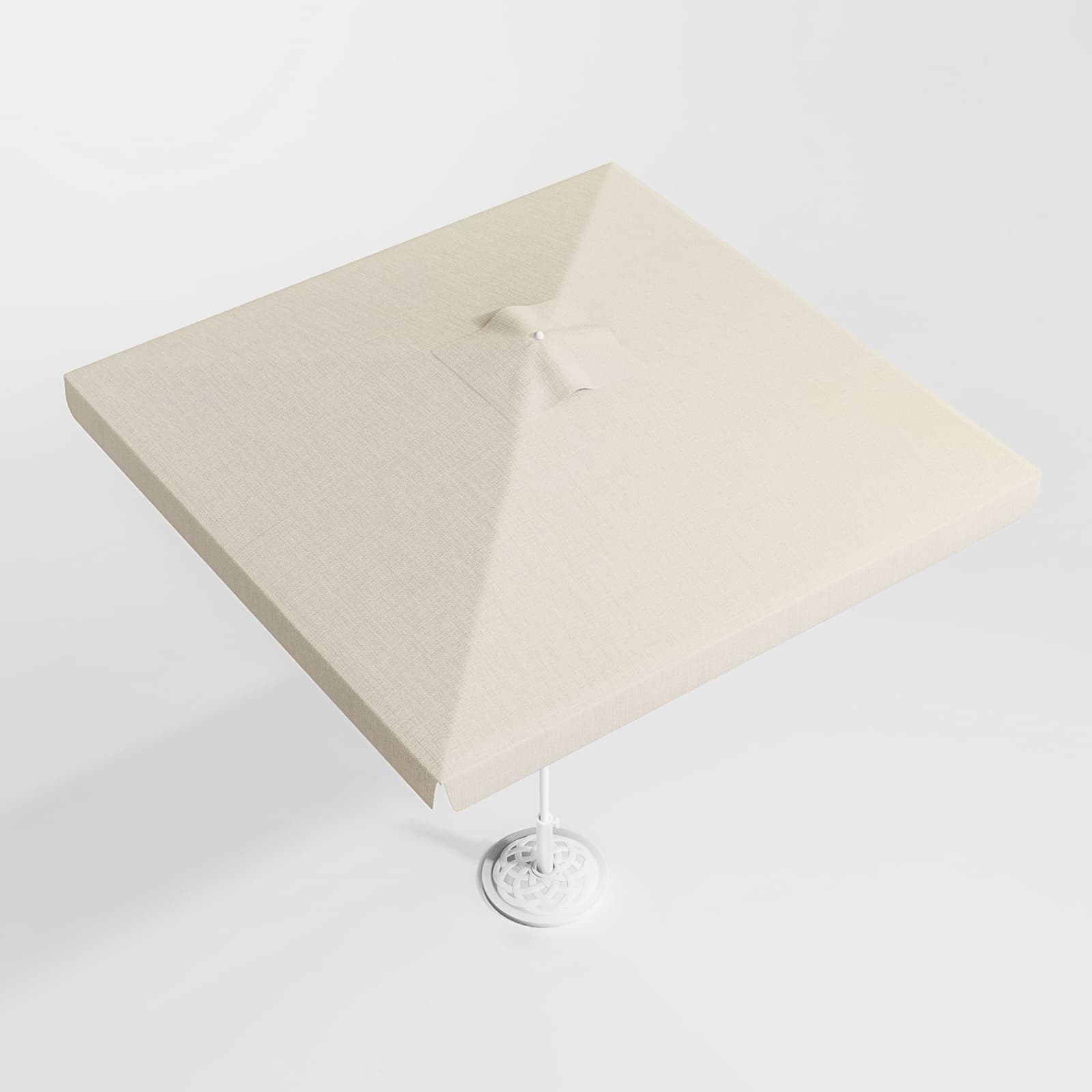 Telo di ricambio ecrù con flap per ombrellone Belize 2x2 m palo centrale