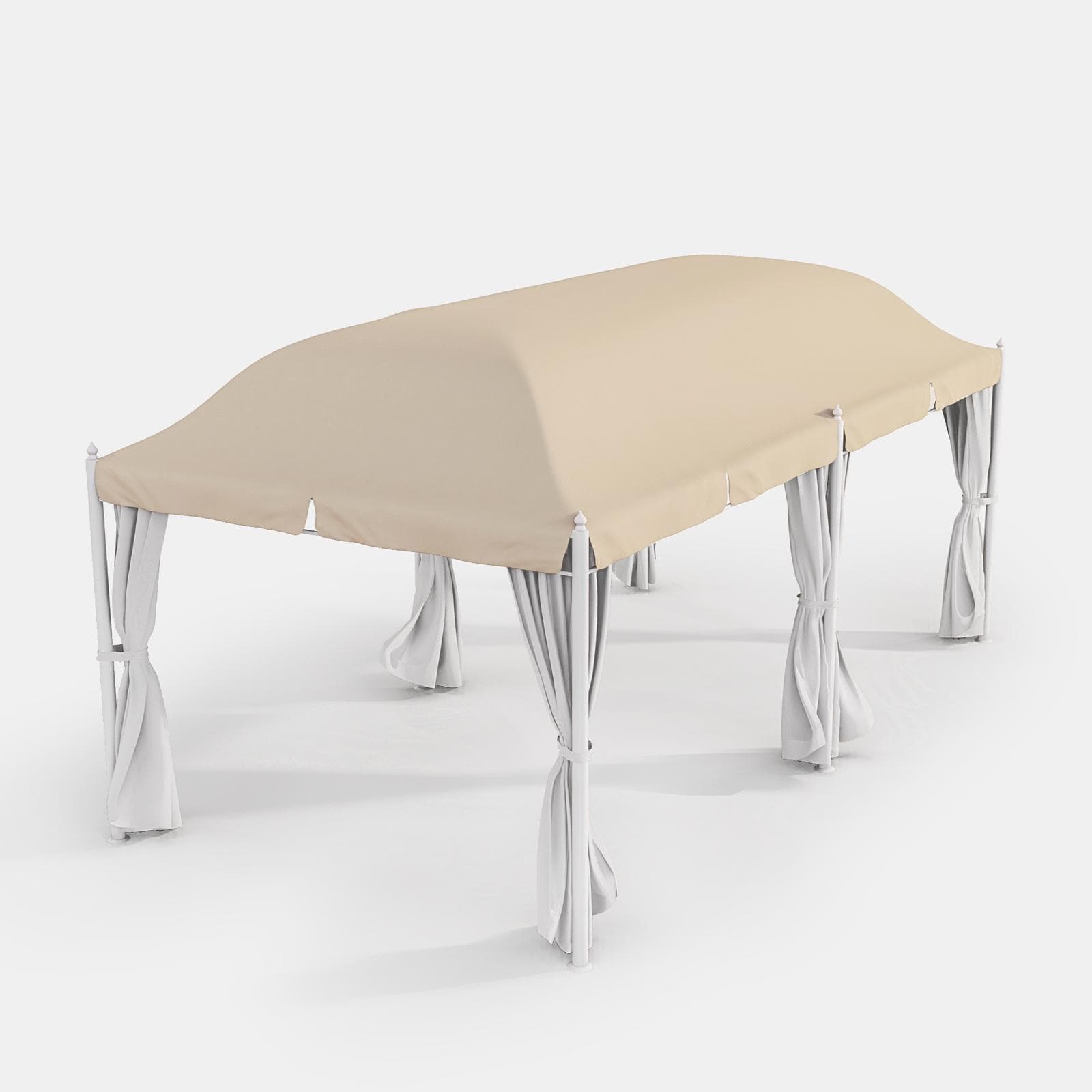 Telo di ricambio per gazebo Tindari 3x5,9 m ecrù