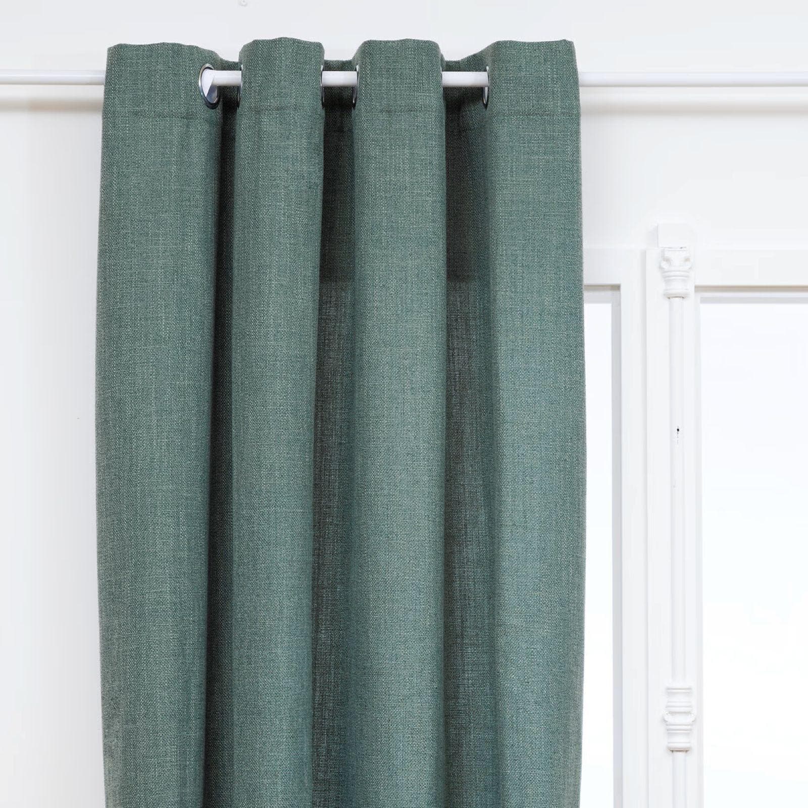 Tenda filtrante 140x260h cm in tessuto effetto lino verde lime - Cremy