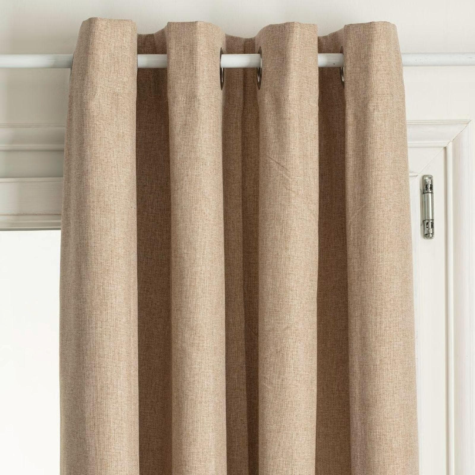 Tenda oscurante 140x260h cm in tessuto effetto maglia beige - Luana
