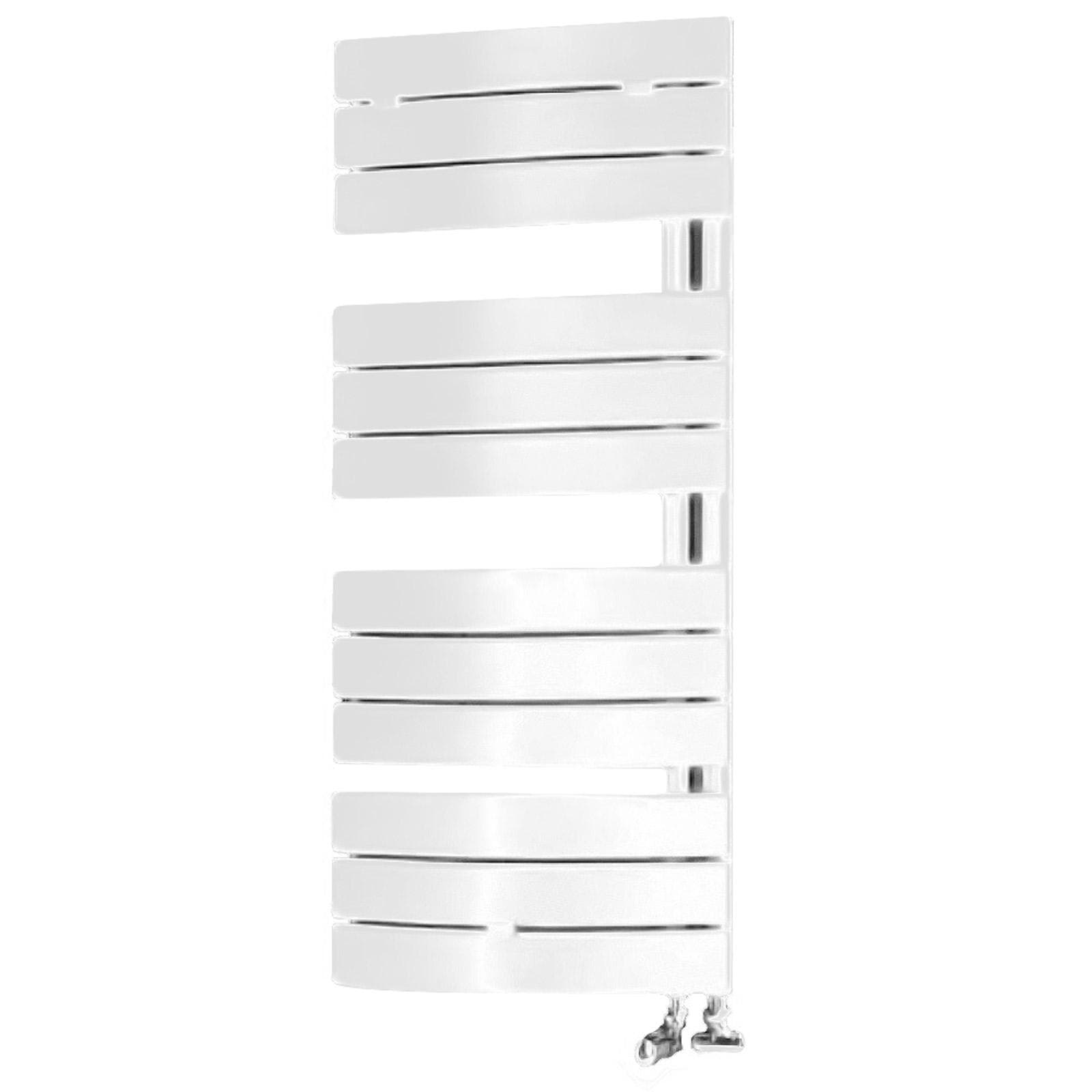 Termoarredo 1080x550 mm bianco tubi curvi e attacco reversibile - Pieve di Lazzarini