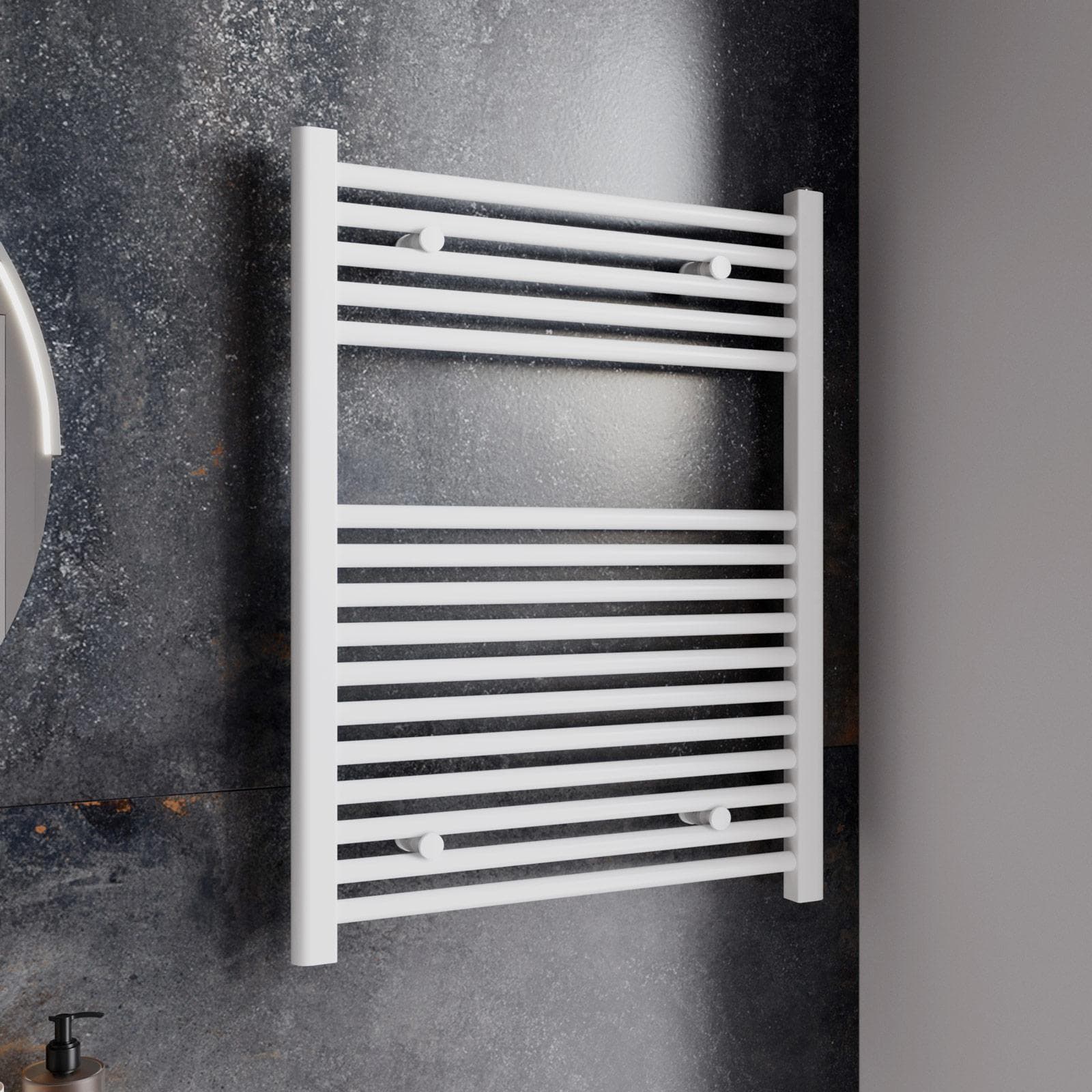 Termoarredo scaldasalviette 770x550 bianco interasse 500 mm - Alpina