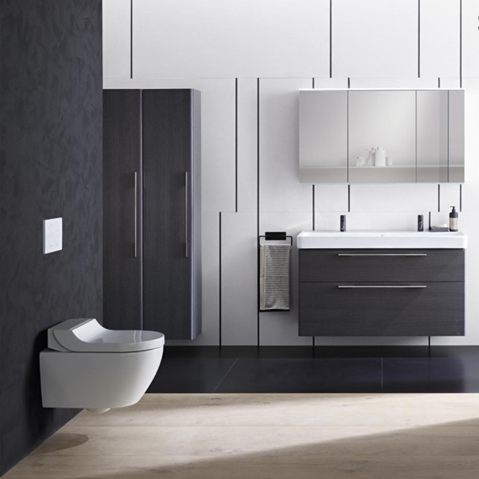 Vaso bidet sospeso multifunzione design inox Serie Aquaclean Tuma Comfort - Geberit