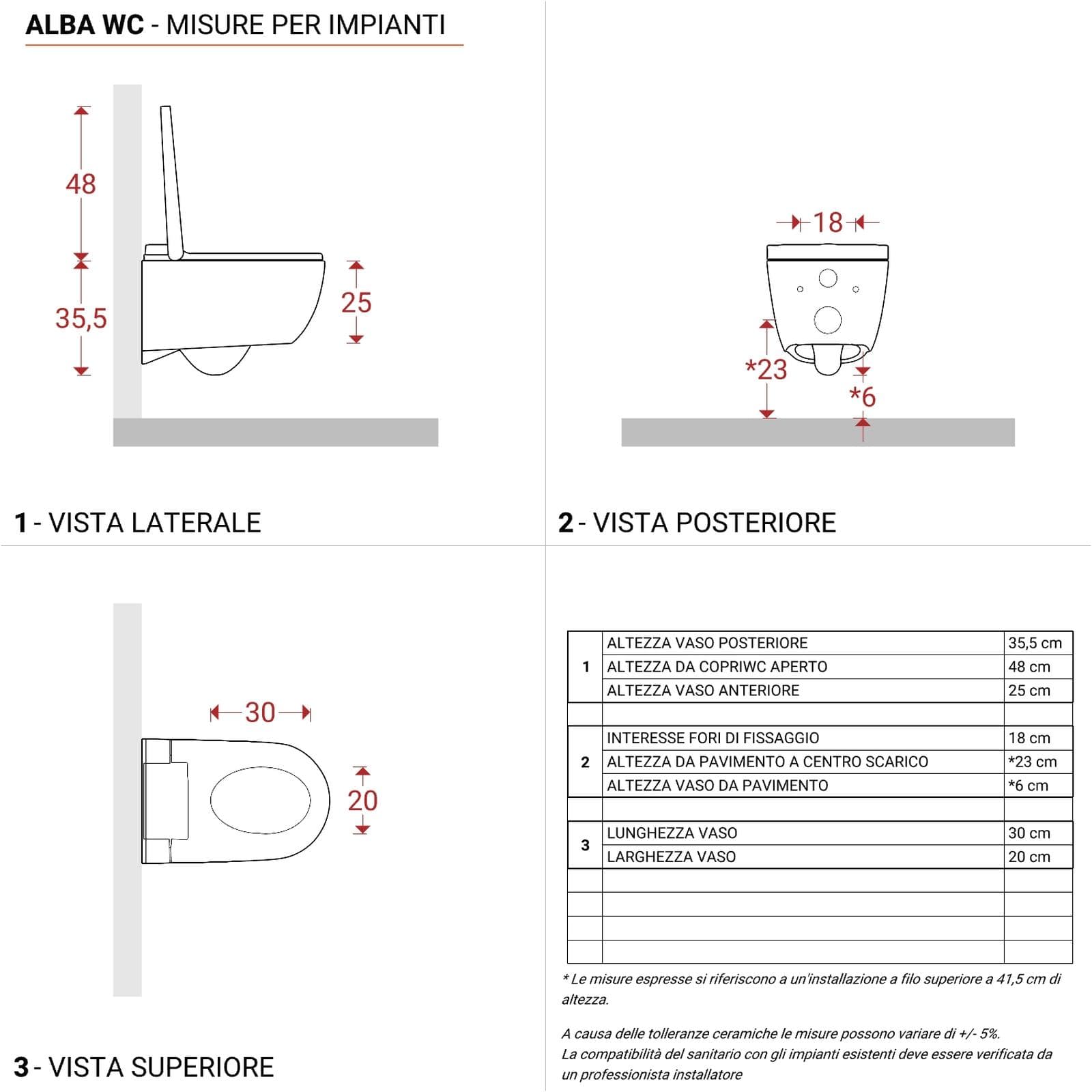 Vaso bidet sospeso multifunzione bianco Serie Aquaclean Alba - Geberit