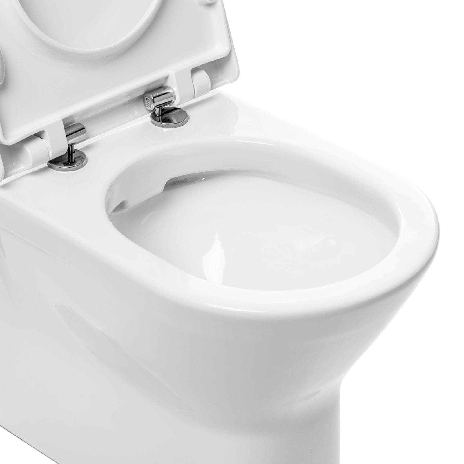 Vaso filomuro in ceramica con sedile copriwc soft close - Hottis