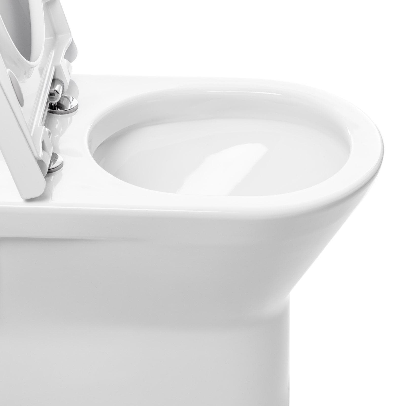 Vaso filomuro in ceramica con sedile copriwc soft close - Hottis