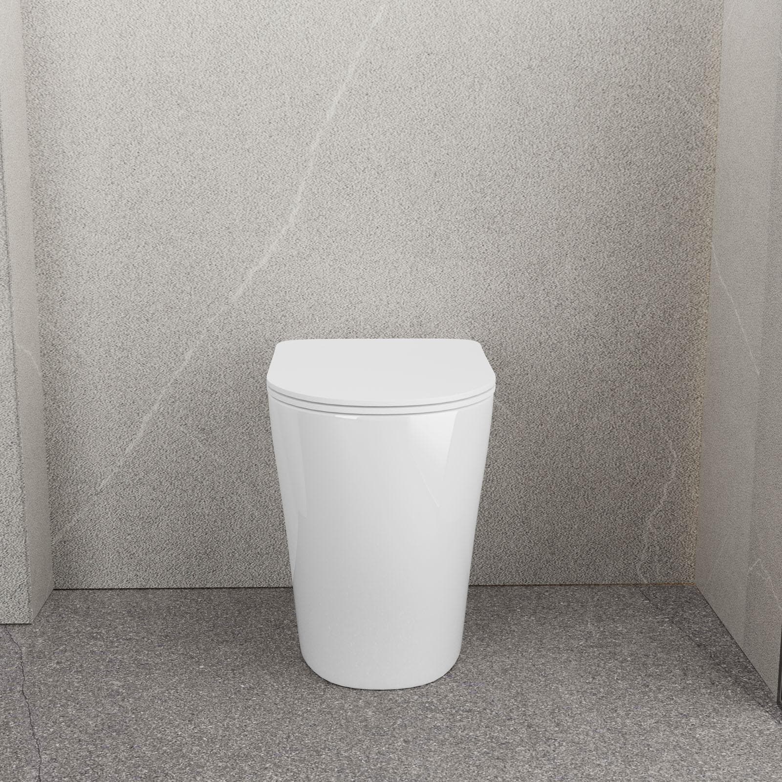 Vaso filomuro rialzato H 50 cm risparmio idrico sedile SoftClose - Ego