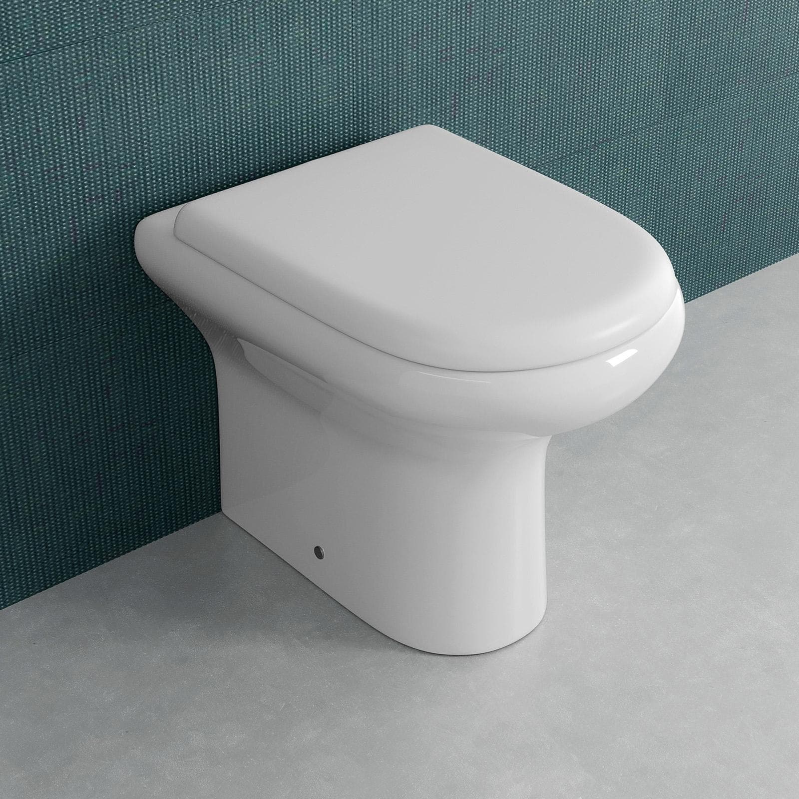 Vaso filoparete in ceramica 51 cm completo di sedile soft-close - Miraj