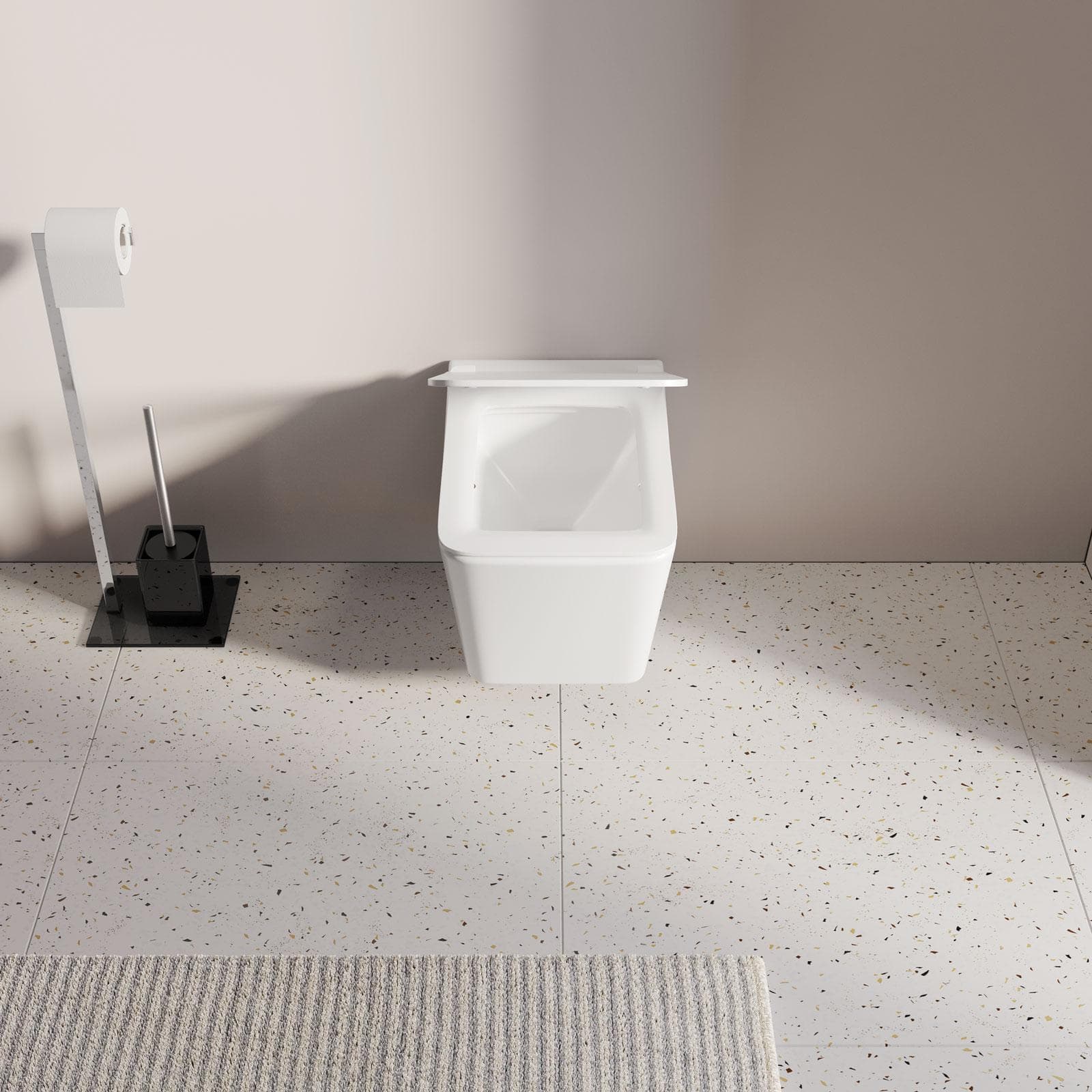 Vaso sospeso in ceramica rimless con copriwc softclose - Urban