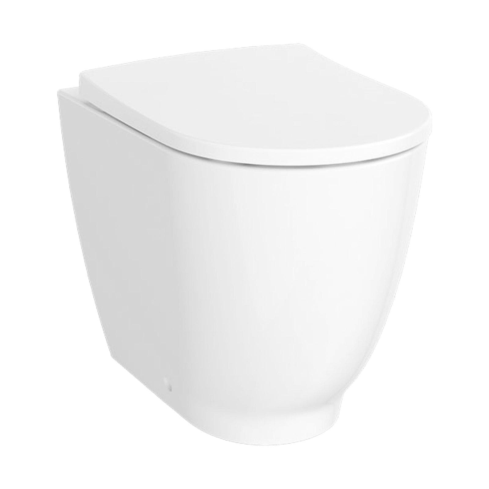 Vaso filomuro rialzato a cacciata rimfree con sedile SoftClose Serie Acanto - Geberit