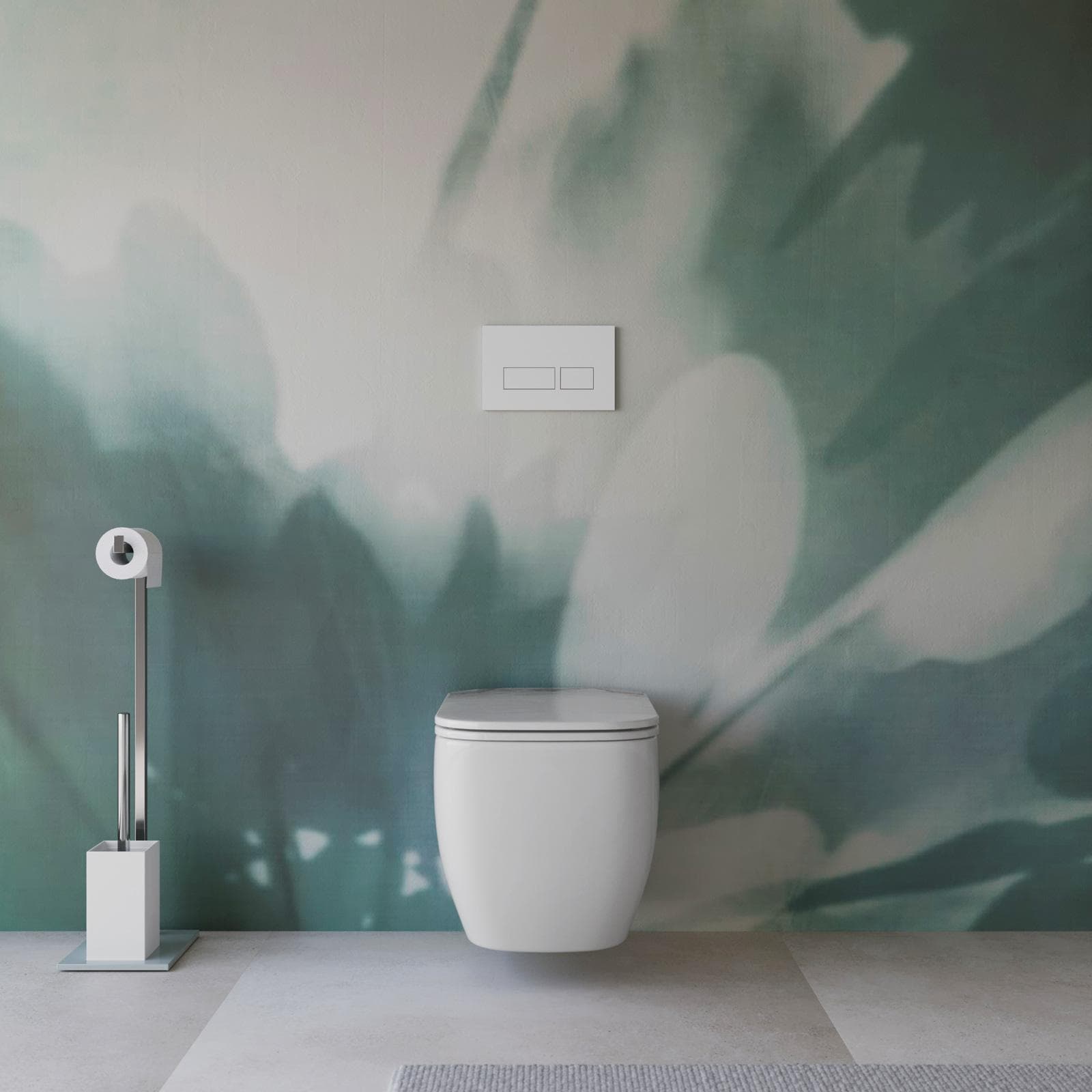 Vaso wc sospeso 34 x 52 x 40h cm in ceramica con sedile soft-close - Kira