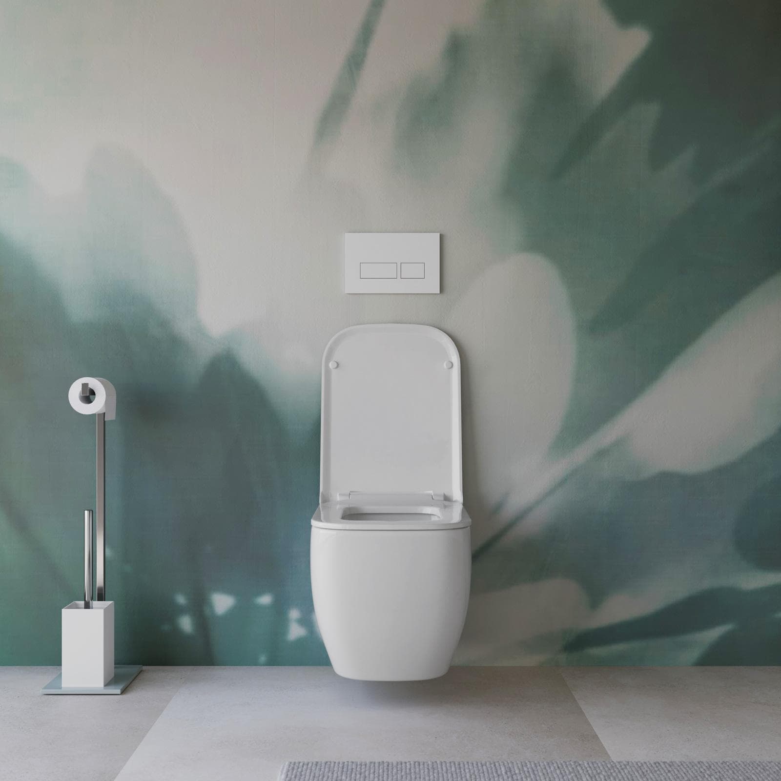 Vaso wc sospeso 34 x 52 x 40h cm in ceramica con sedile soft-close - Kira