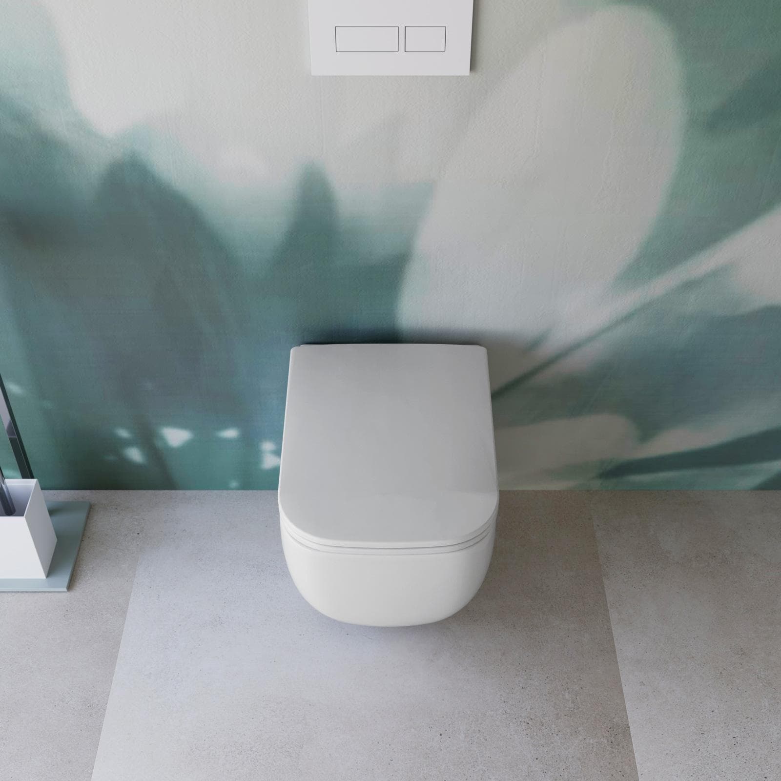 Vaso wc sospeso 34 x 52 x 40h cm in ceramica con sedile soft-close - Kira