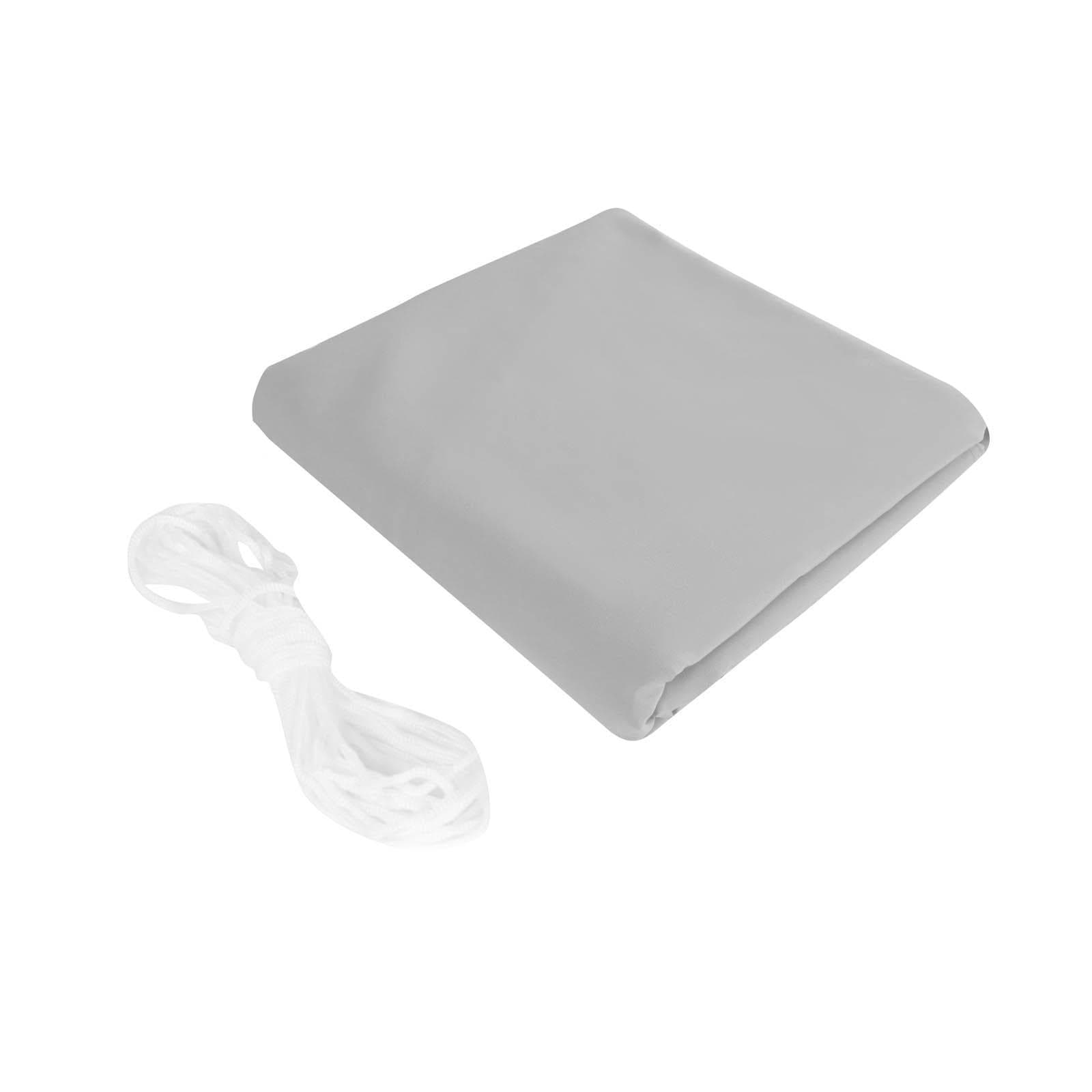 Vela da giardino triangolare 3,6x3,6x3,6 m in poliestere idrorepellente grigio 180 gr - Solaris